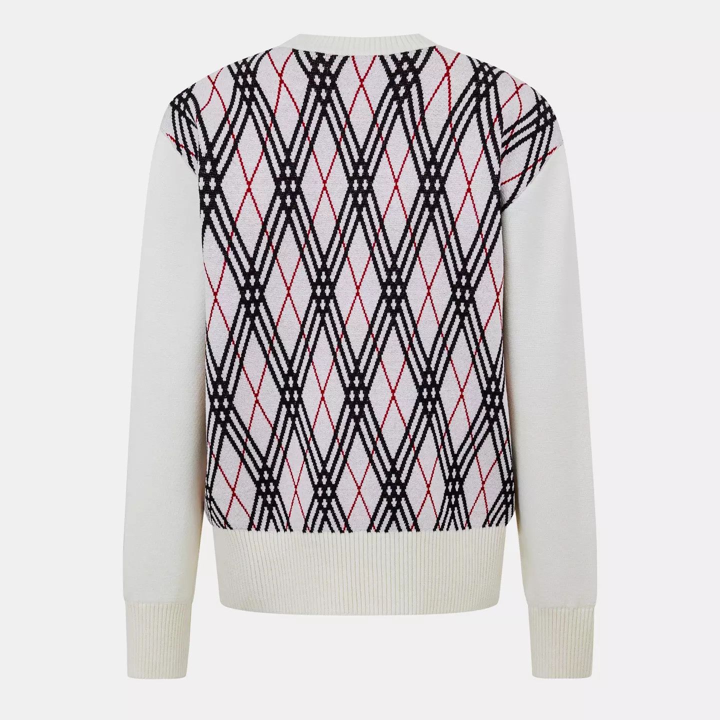 Burberry o1g2r1mq0426 Check Knitted Crew Neck Jumper in Multicolor Size US XL / EU 56 / 4 - 2 Thumbnail
