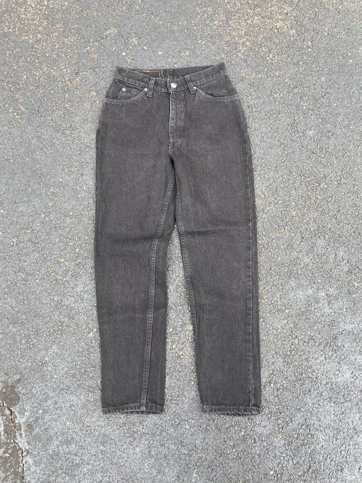 Levi's Vintage 80’s Levis Black Orange Tab Jeans 27x30 Skinny USA Size US 27 - 2 Thumbnail