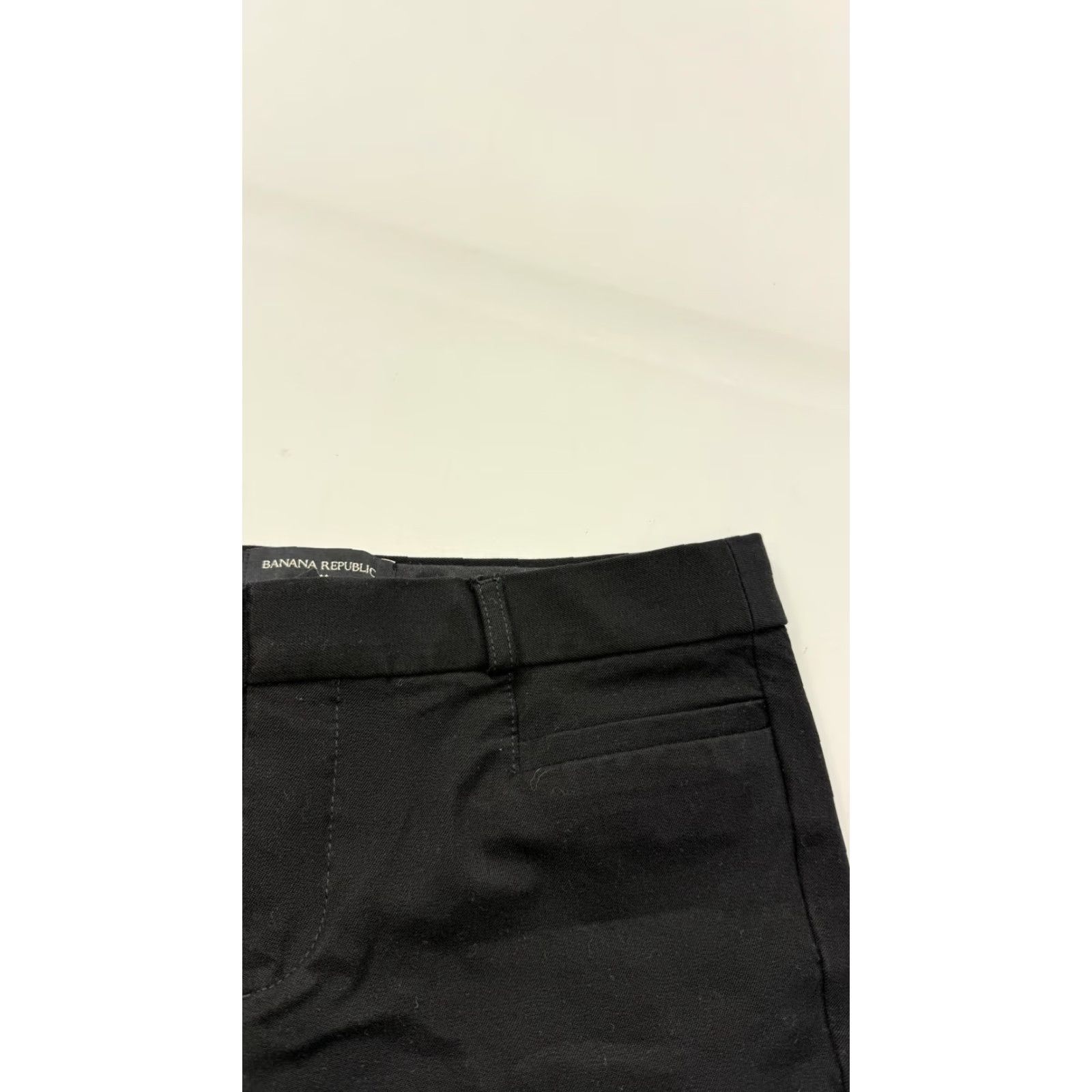 Banana Republic Banana Republic Pants Womens 2P Black Sloan Straight Leg Stretch Dress Work Size 26" / US 2 / IT 38 - 2 Thumbnail