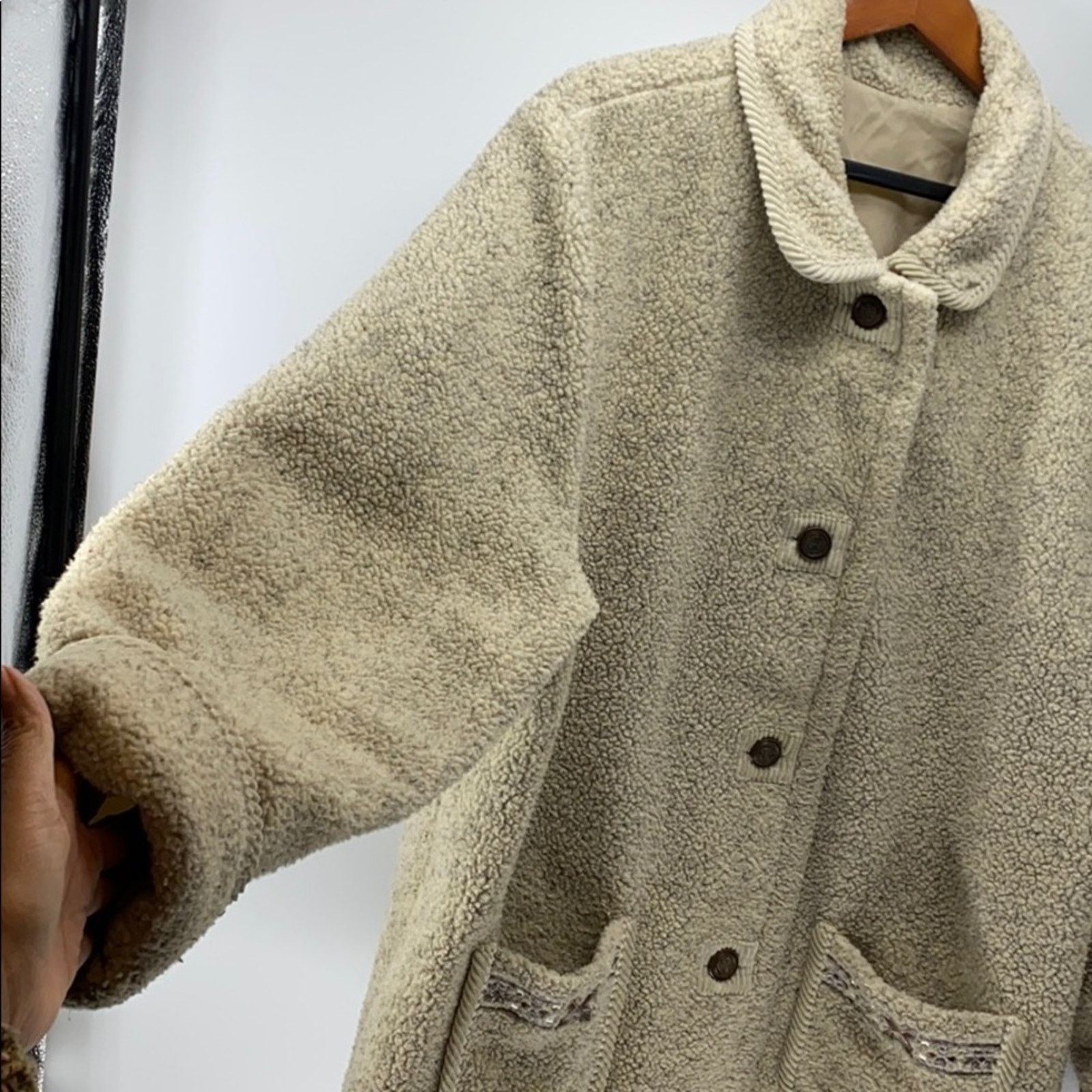 Vintage Carlo Briani Sherpa Reversible Anorak Jacket cabin sz xl Size XL / US 12-14 / IT 48-50 - 4 Thumbnail