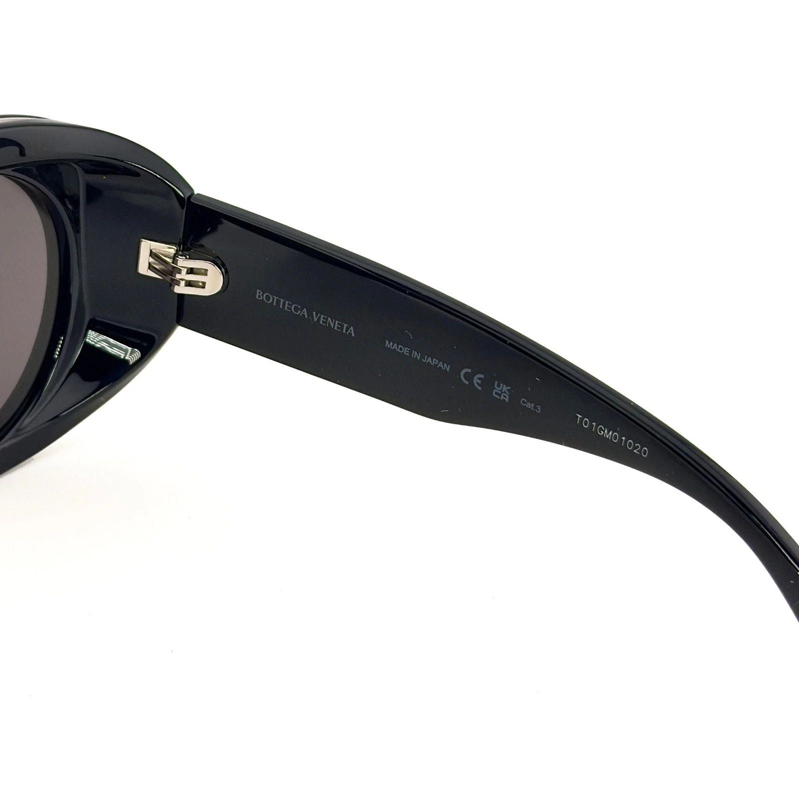 Bottega Veneta BOTTEGA VENETA 1362 BV1362S SCUDO Black Ribbon Unisex 001 Size ONE SIZE - 7 Thumbnail