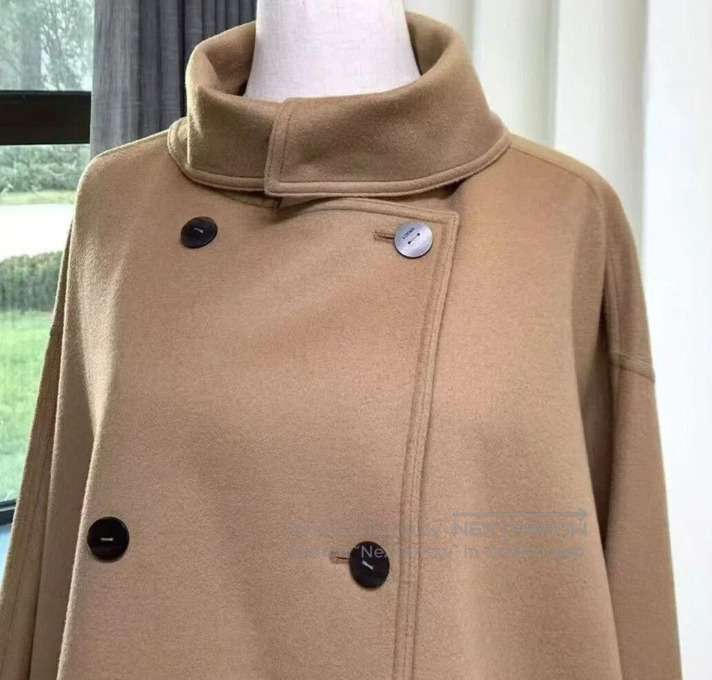Loewe LOEWE Camel Cashmere Loose Coat. Size XXS / US 00 / IT 34 - 2 Thumbnail