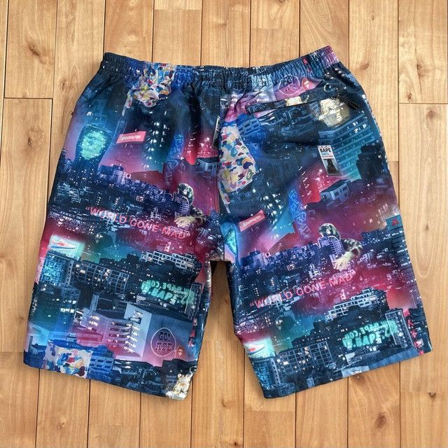 Bape BAPE NEON TOKYO Nylon Shorts a bathing ape ★size 2XL Size US 38 / EU 54 - 4 Thumbnail