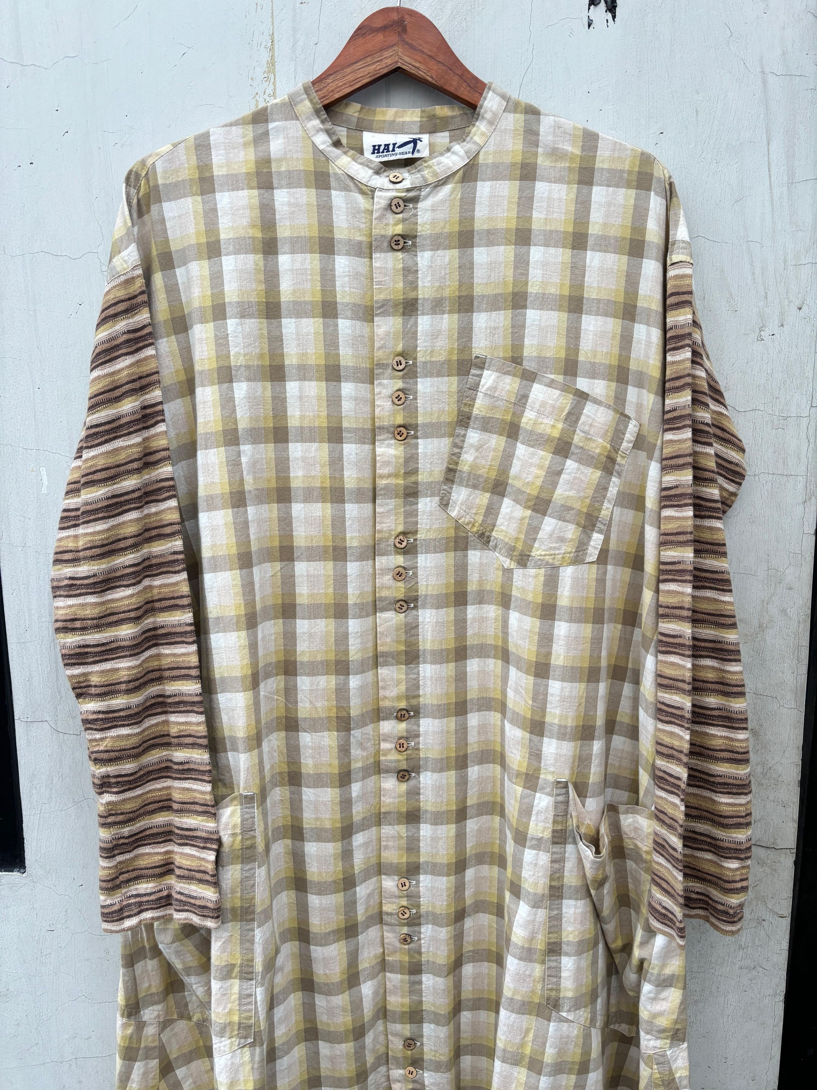 Hai Sporting Gear × Issey Miyake × Vintage Hai Sporting Gear Issey Miyake tunic blouse plaid check Size M / US 6-8 / IT 42-44 - 7 Thumbnail