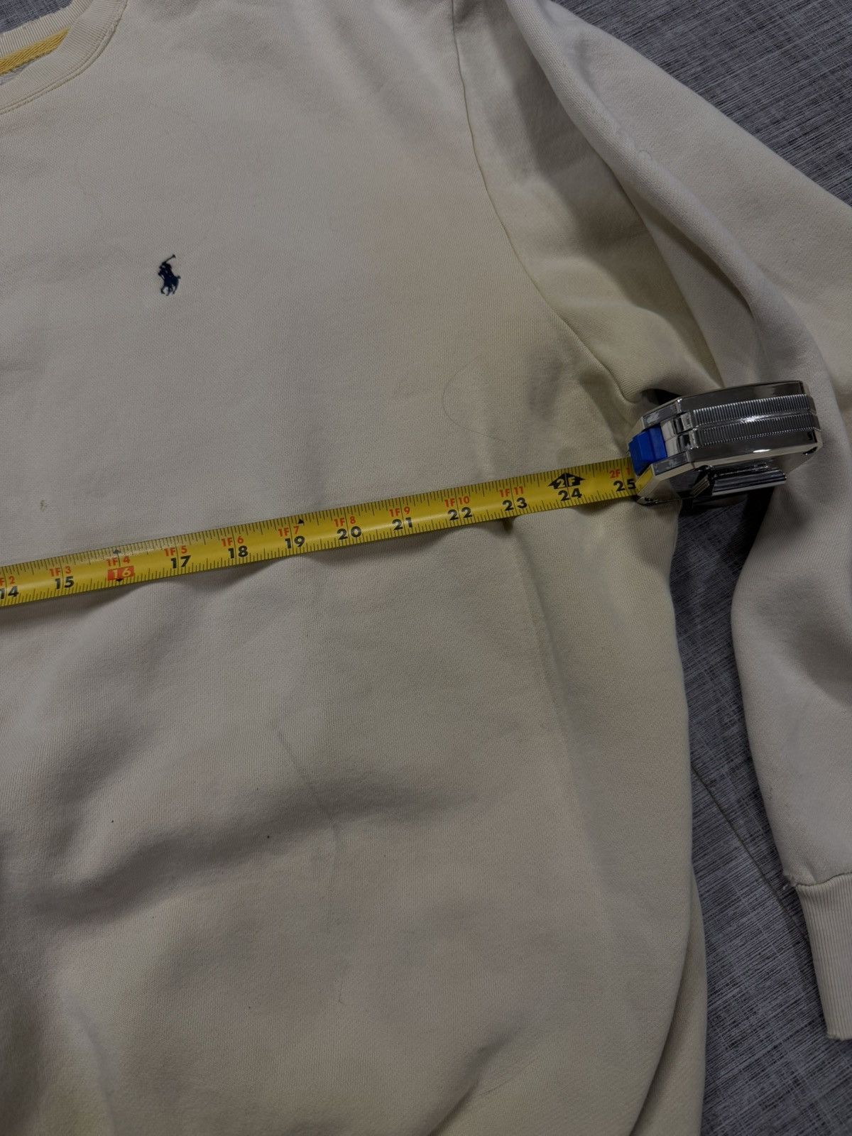 Polo Ralph Lauren Vintage 90s Faded & Thrashed Polo Ralph Lauren Crewneck Size US XL / EU 56 / 4 - 4 Thumbnail