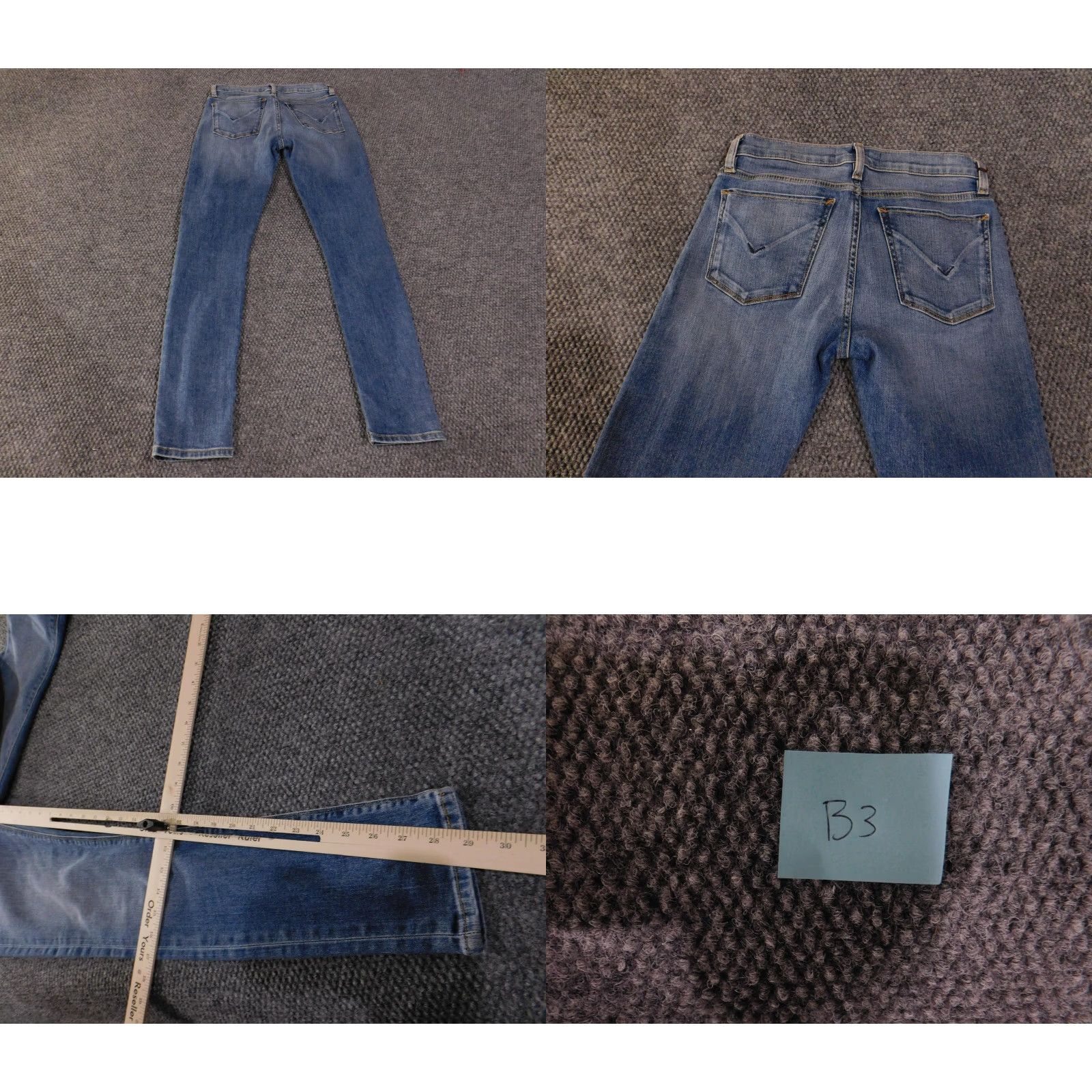 Hudson Hudson Jeans Womens 26 Blue Tally Skinny Stretch Denim Mid Rise Slim Leg Ankle Jeans Womens Size 26" / US 2 / IT 38 - 8 Thumbnail