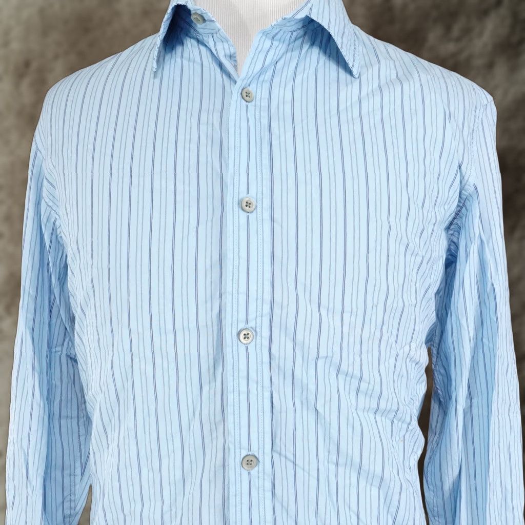Banana Republic Vintage Banana Republic Long Sleeve Blue Striped Button-Down Shirt Men’s L Fall Casual Size US L / EU 52-54 / 3 - 1 Thumbnail