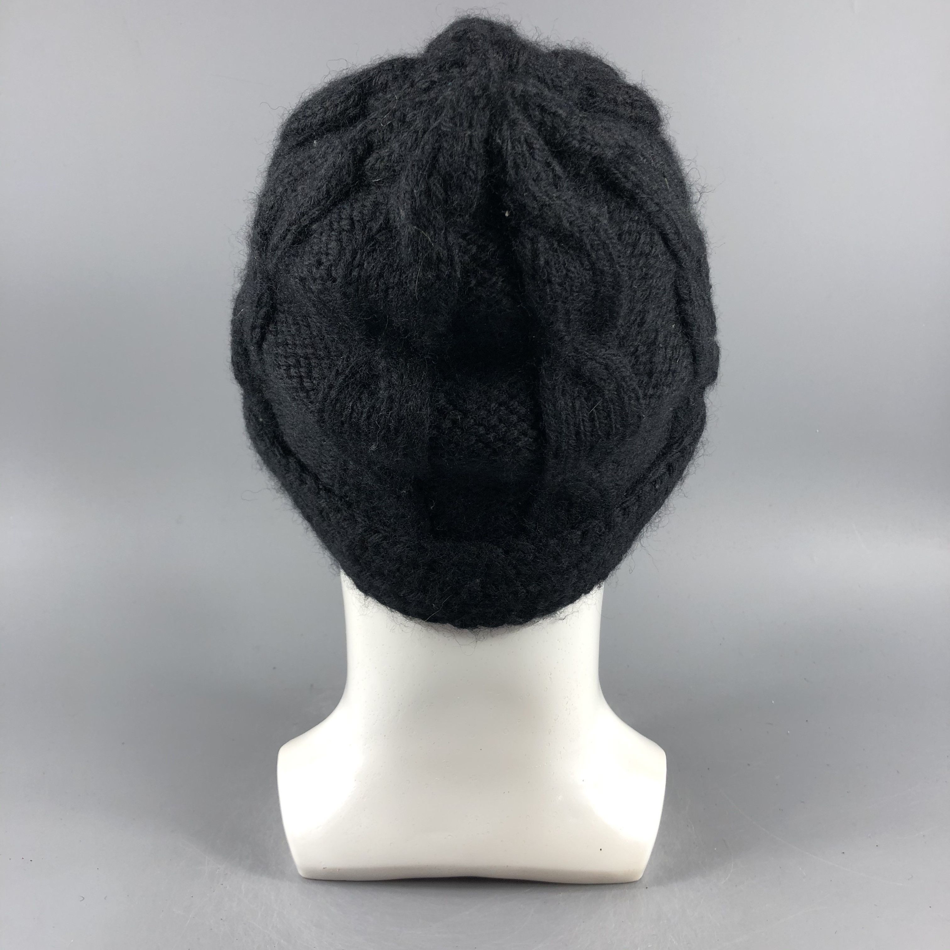Japanese Brand × Vintage Womens Unknown Cable Knit Beanie Snow Hat Snow Cap -D581 Size ONE SIZE - 2 Thumbnail