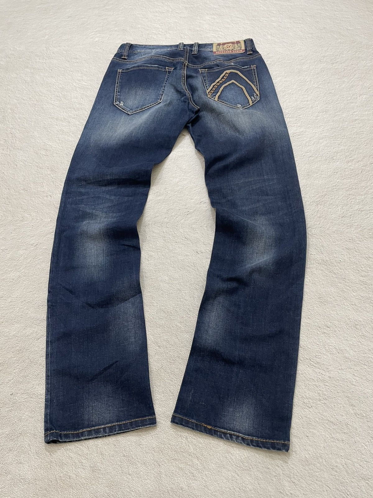 Japanese Brand 2000s Buckaro Mudwash Distressed Y2K Japan Brand Embroidered Size US 29 - 2 Thumbnail