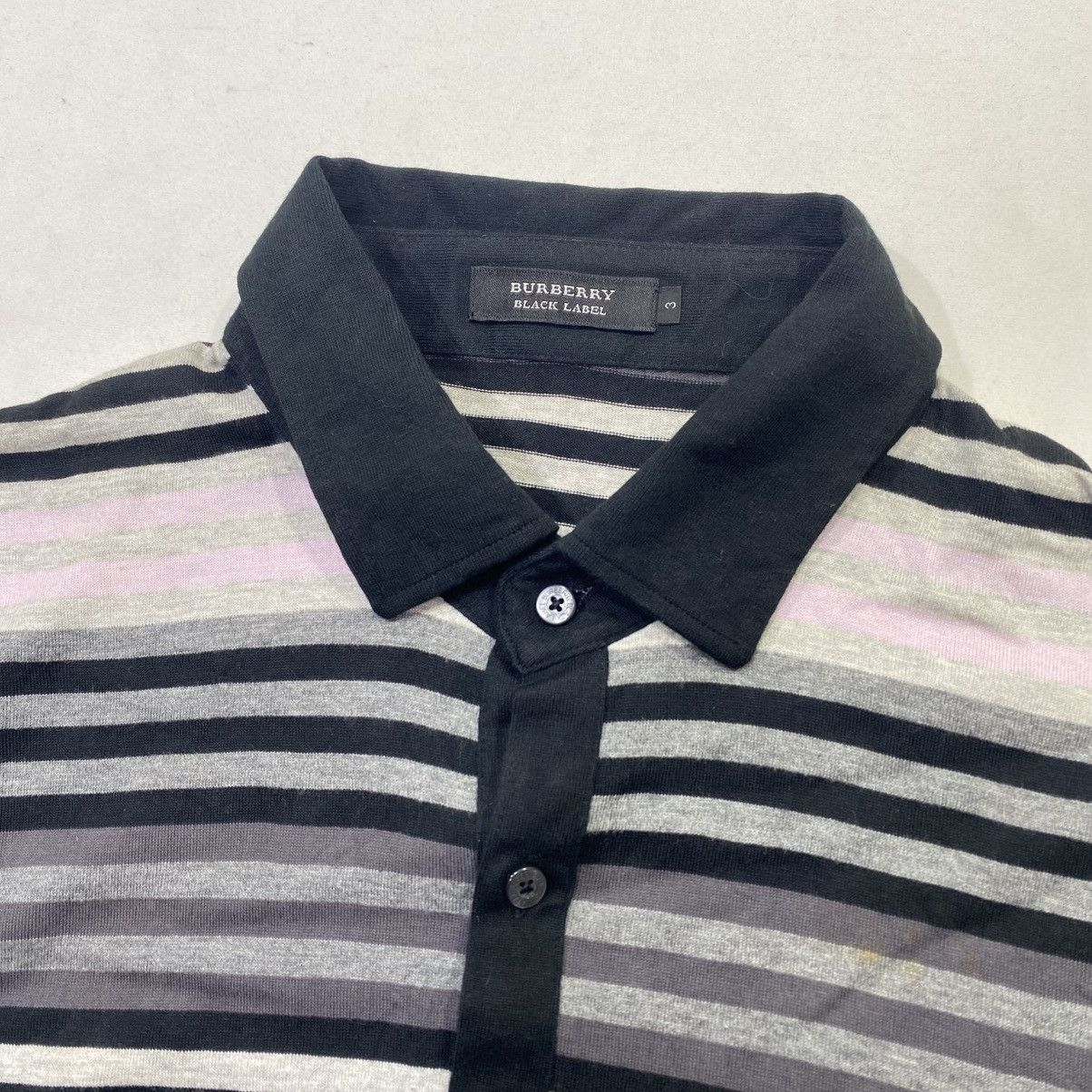 Burberry Burberry Black Label Striped Polo Shirt Size US M / EU 48-50 / 2 - 3 Thumbnail