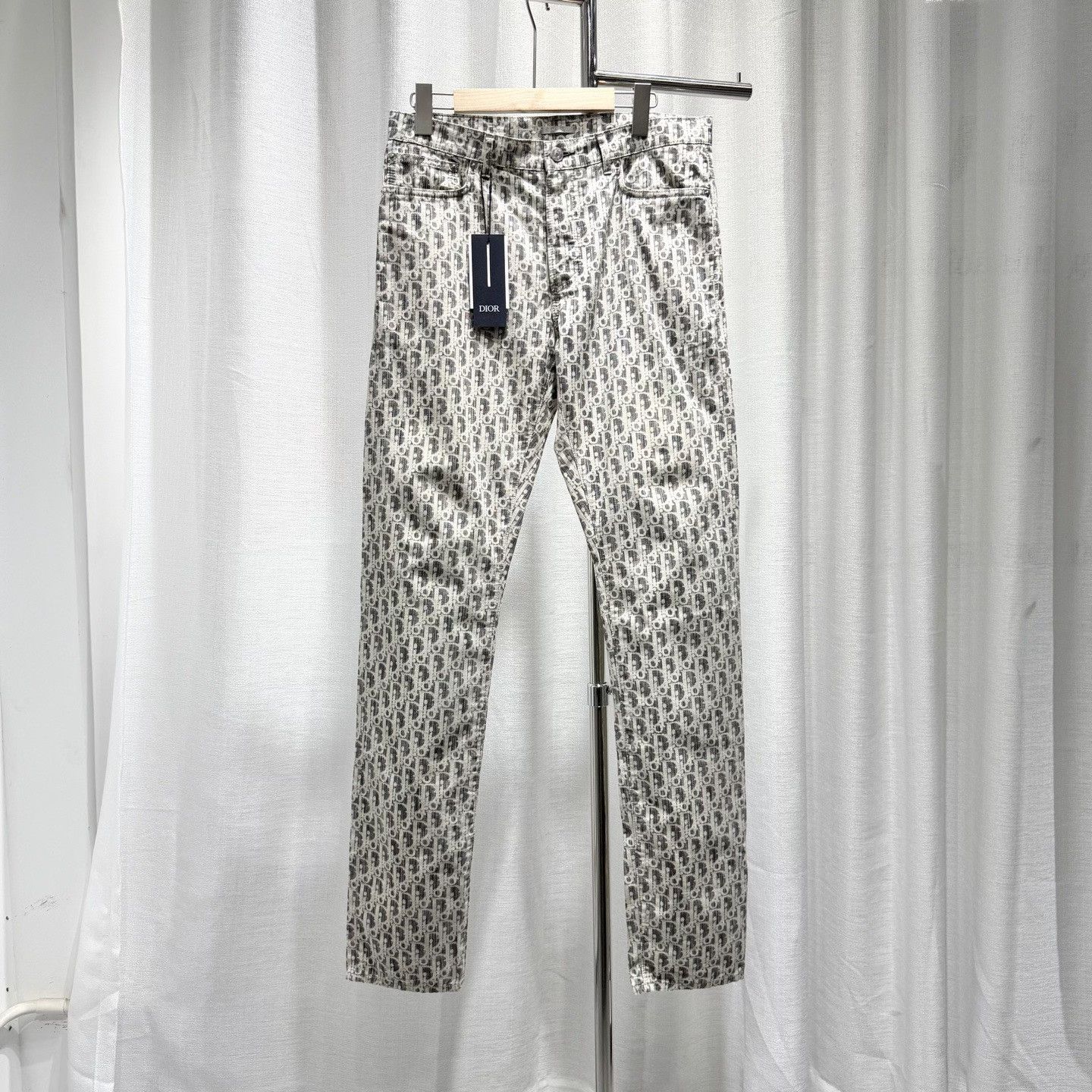 Dior Dior Oblique Monogram Denim Size 30 Size US 30 / EU 46 - 1 Thumbnail