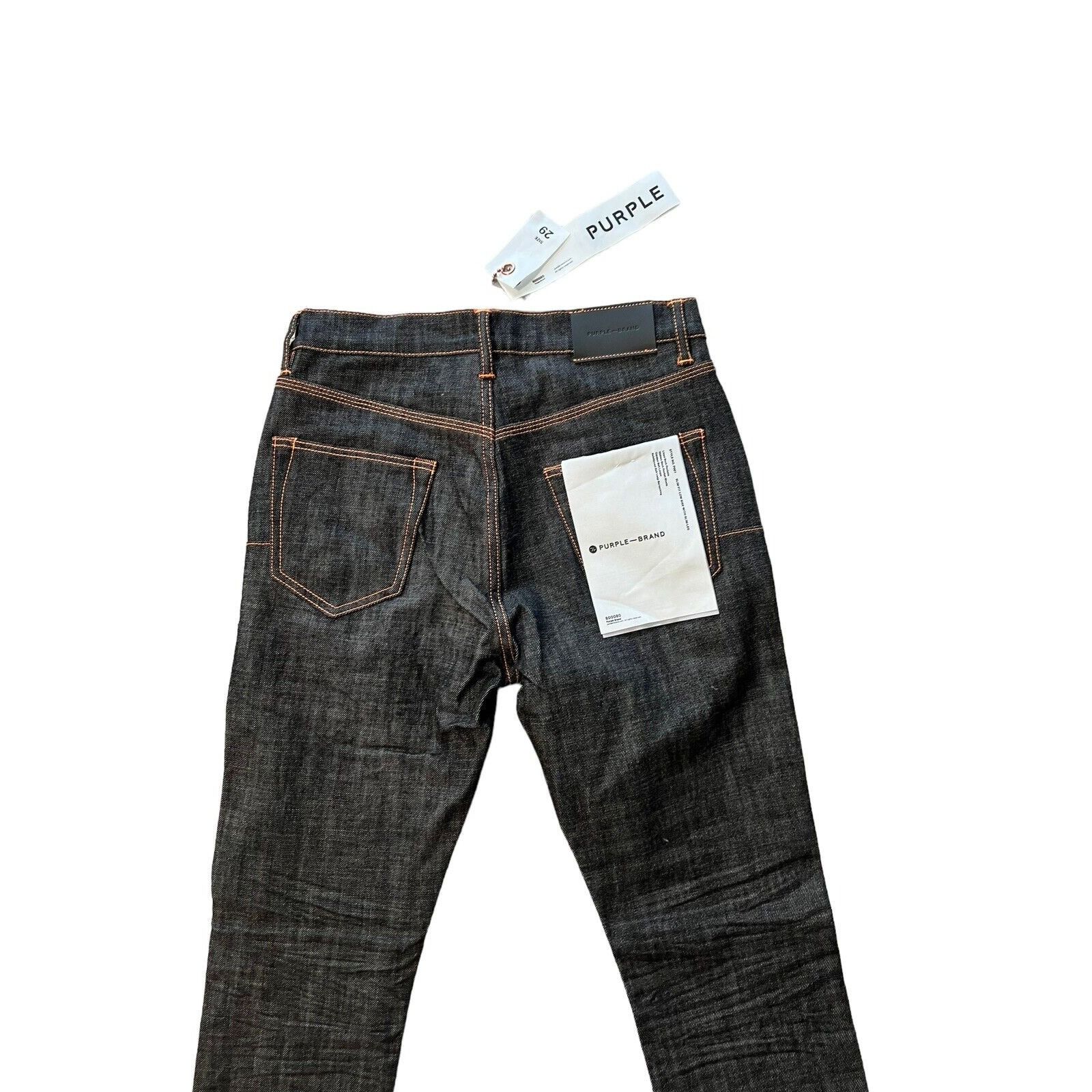 Purple × Purple Brand Purple Brand Jeans Mens Slim Fit Low Rise Black Size 29/30 Size US 29 - 4 Thumbnail