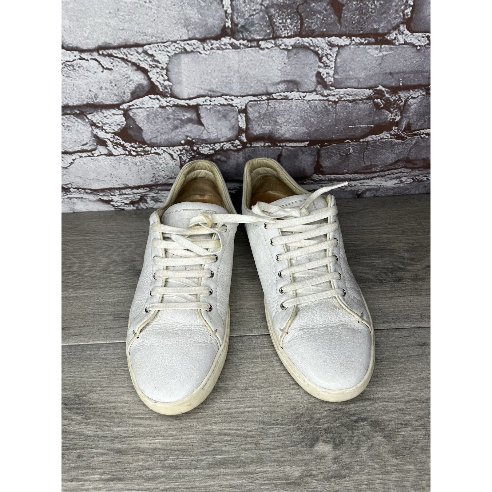 Rag & Bone $395 Rag & Bone Kent Lace Up Low White Leather Shoes Women S Size US 7.5 / IT 37.5 - 5 Thumbnail