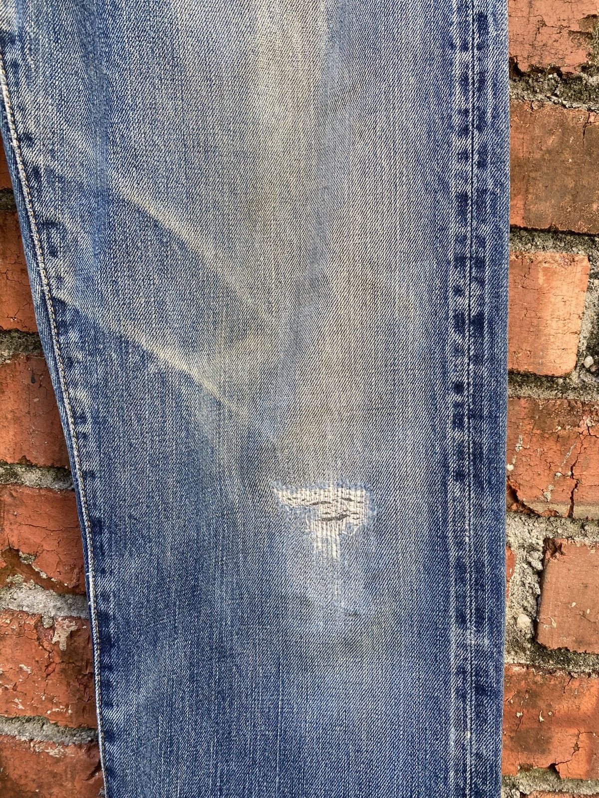 Levi's Vintage Clothing W33x29 Vintage levi's 502 big E redline distressed Size US 33 - 2 Thumbnail