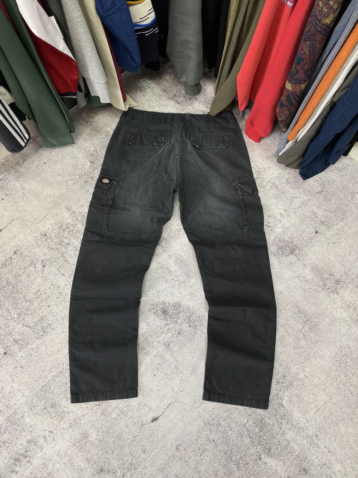 Pre-owned Dickies X Vintage Dickies Vintage Cargo Pants Workwear Y2k In Black