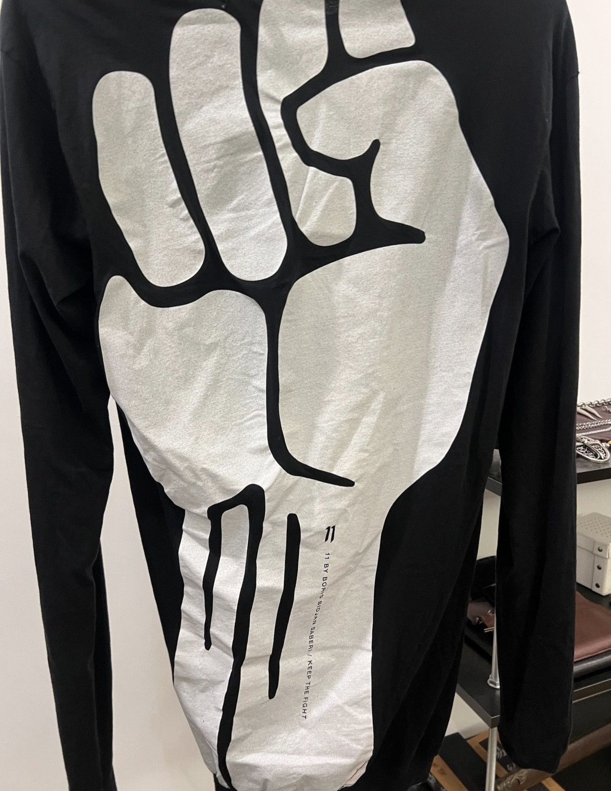 11 By Boris Bidjan Saberi 11ByBBS Double-Layer Reversible Print Long-Sleeve Hoodie Size US XXS / EU 40 - 4 Thumbnail