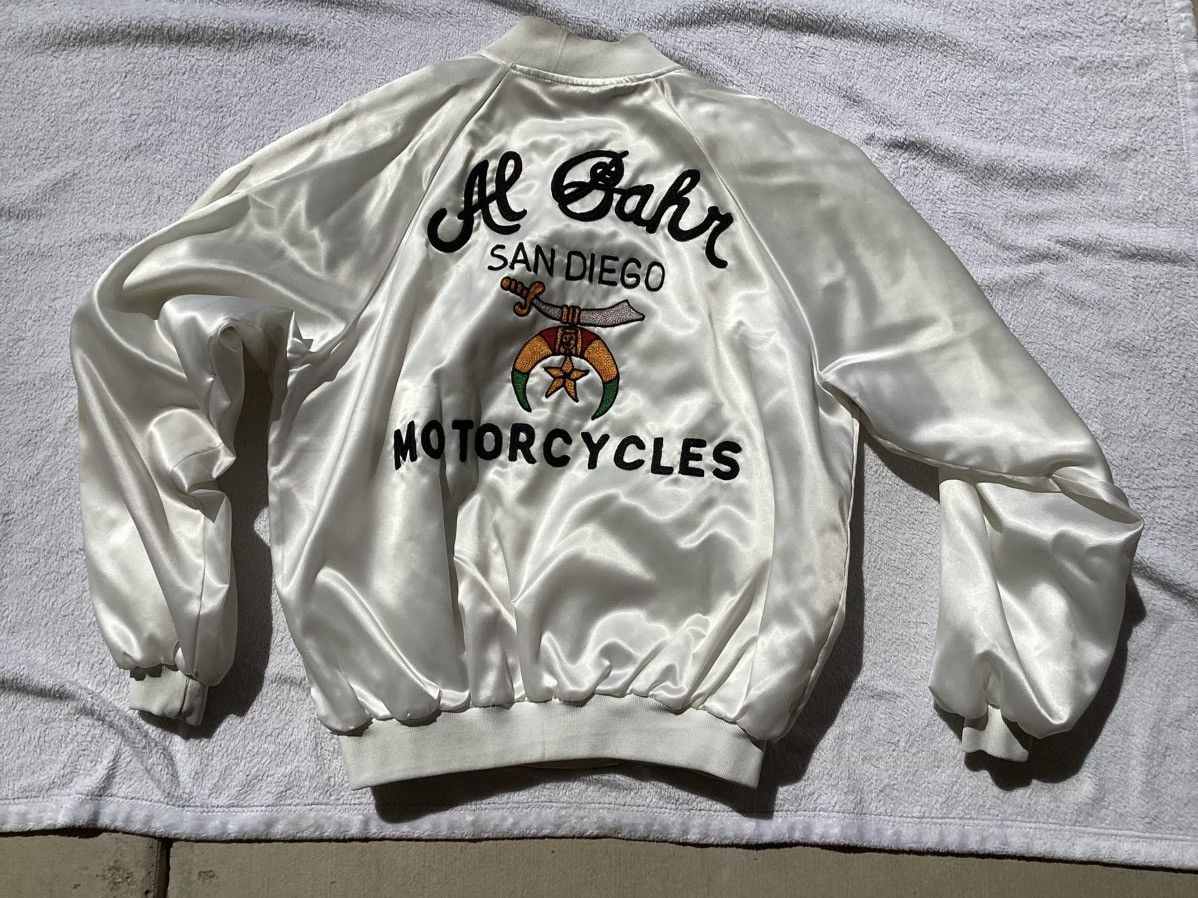 Japanese Brand × Vintage Vtg Al Bahr motorcycles San Diego custom Shriners jacket Size US L / EU 52-54 / 3 - 2 Thumbnail