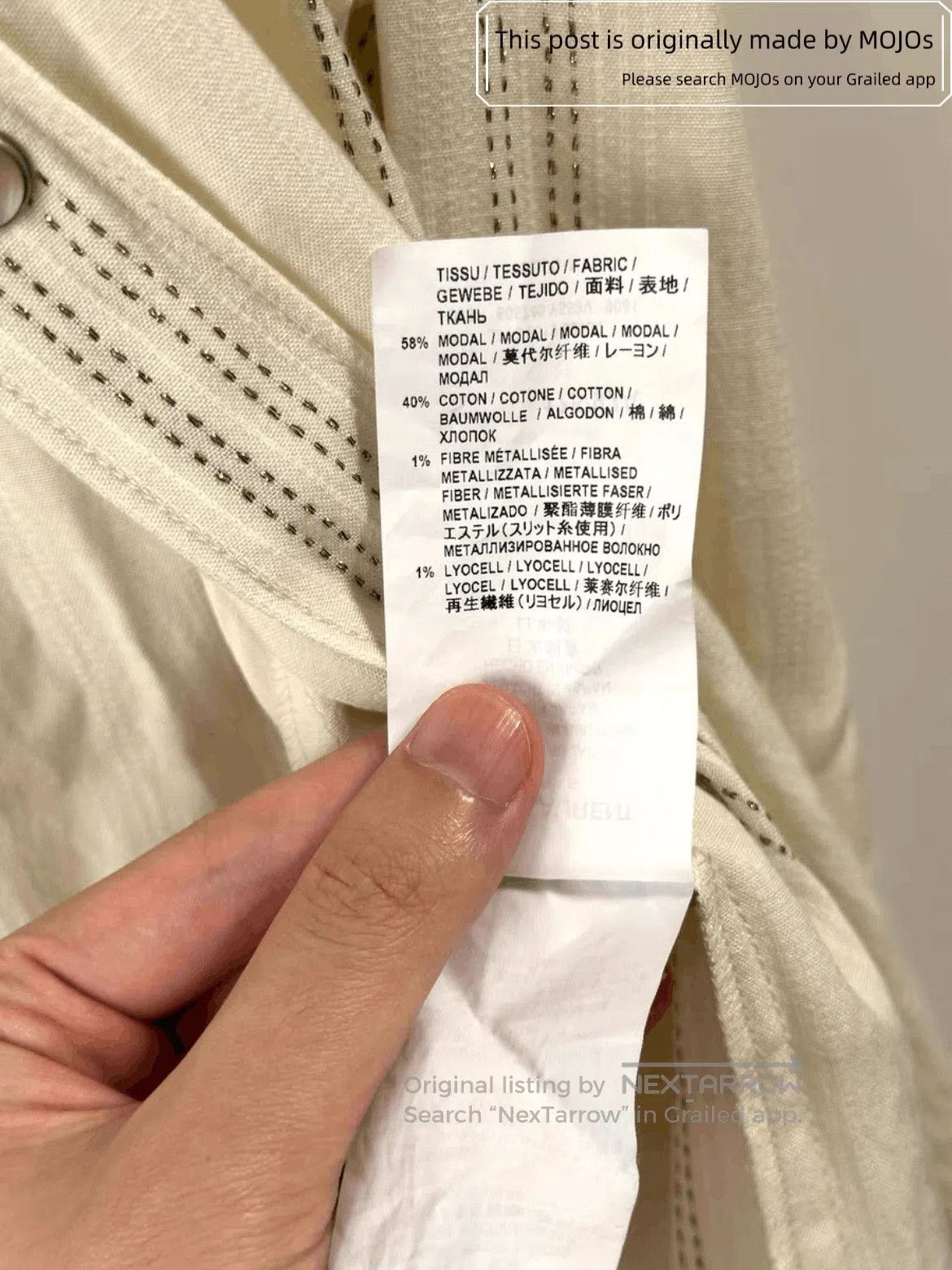 Saint Laurent Paris Saint Laurent Paris Metal Lining Shirt. Size US S / EU 44-46 / 1 - 8 Thumbnail