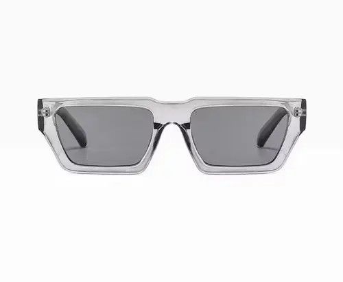 Electric Visual × Vintage Rectangle Clear Gray Sun Glasses Size ONE SIZE - 2 Thumbnail