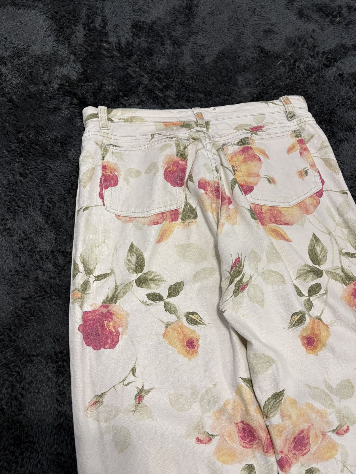 Roberto Cavalli Vintage Roberto Cavalli Flowers Rare Jeans Size 30" / US 8 / IT 44 - 9 Thumbnail
