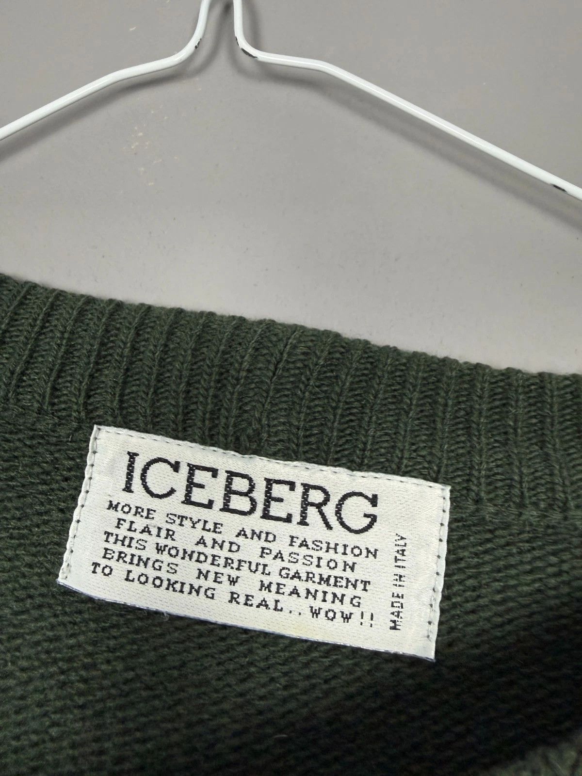 Iceberg Iceberg Vintage Red Barron in Trouble Pullover Sweater Size US XL / EU 56 / 4 - 3 Thumbnail
