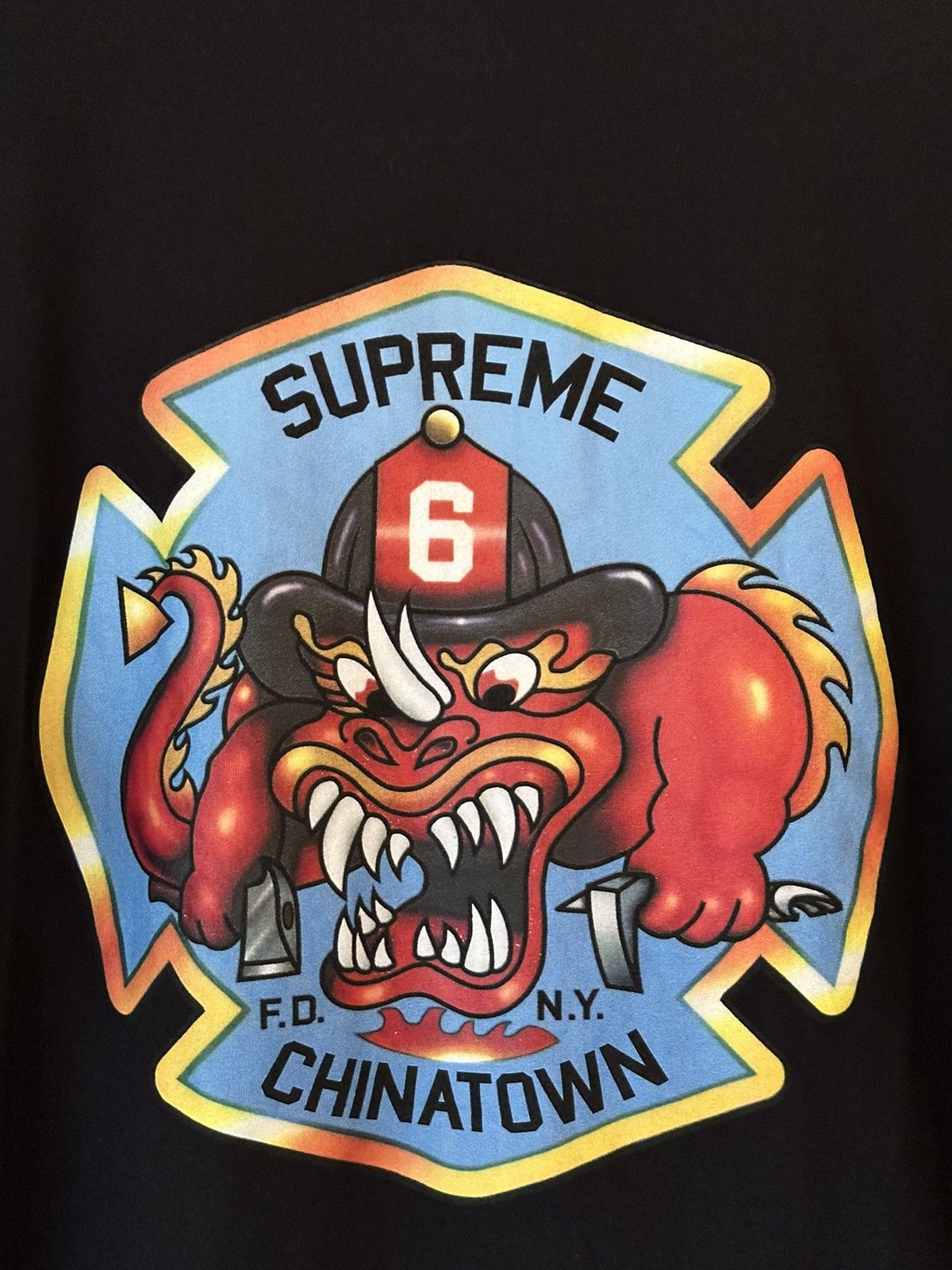 Supreme Supreme FDNY Engine 9 Chinatown Tee Size US L / EU 52-54 / 3 - 2 Thumbnail