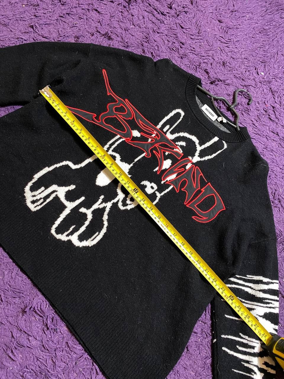 Weekday Vintage Weekday Big Y2K Logo Sweater Size XS Size US XS / EU 42 / 0 - 10 Thumbnail