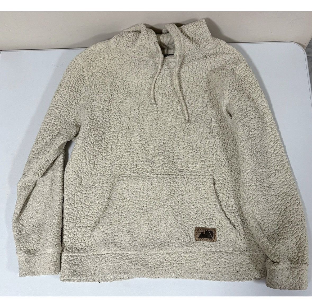 Brooklyn Cloth Tan Beige Fleece Plush Sweatshirt Hoodie Outerwear Size M 🐪✨ Size US M / EU 48-50 / 2 - 2 Thumbnail
