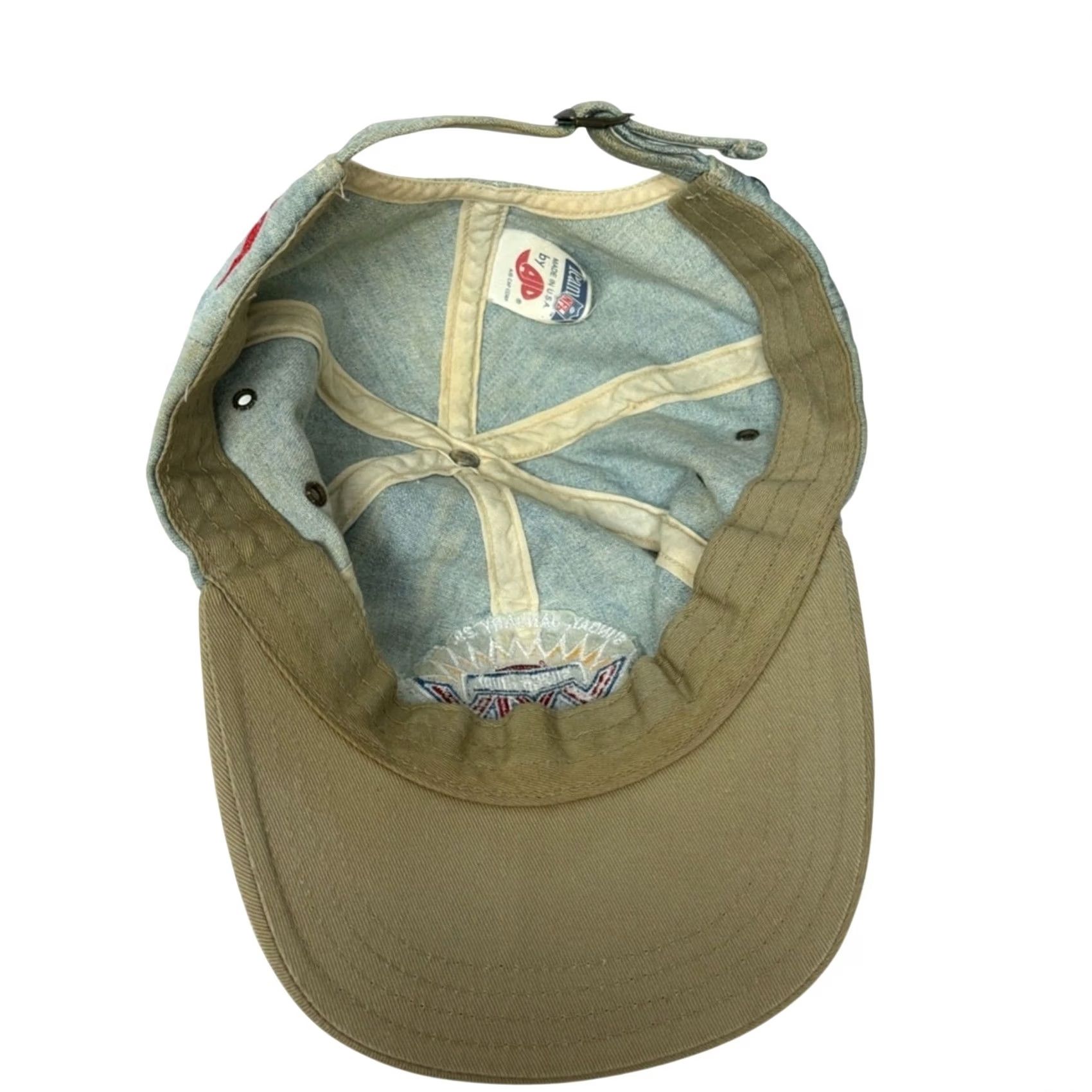 Vintage AJD Denim Vintage Strapback Cap Hat NFL Super Bowl XXIX Competitor Made in USA Men One Size Blue Baseball Cap Hat Size ONE SIZE - 5 Thumbnail
