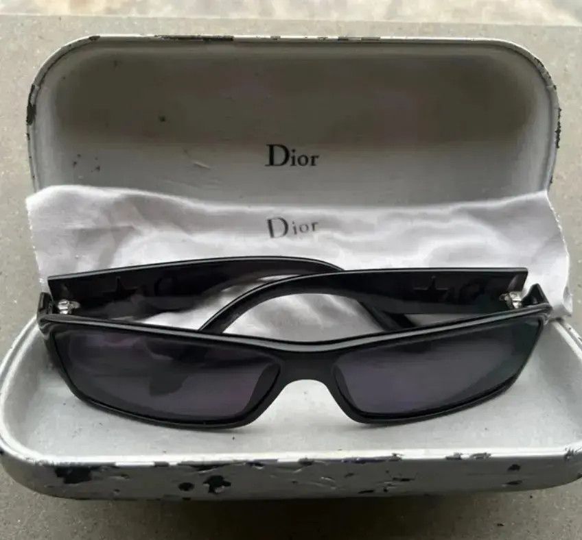 Dior DIOR Sunglasses Shiny 1 Rimless Shield Ski Galliano RI897 Size ONE SIZE - 3 Thumbnail