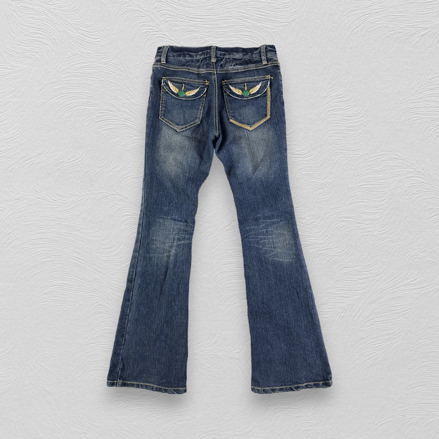 Japanese Brand Japanese Brand Faded Blue Flare Jeans KJ1940 Size US 26 / EU 42 - 2 Thumbnail