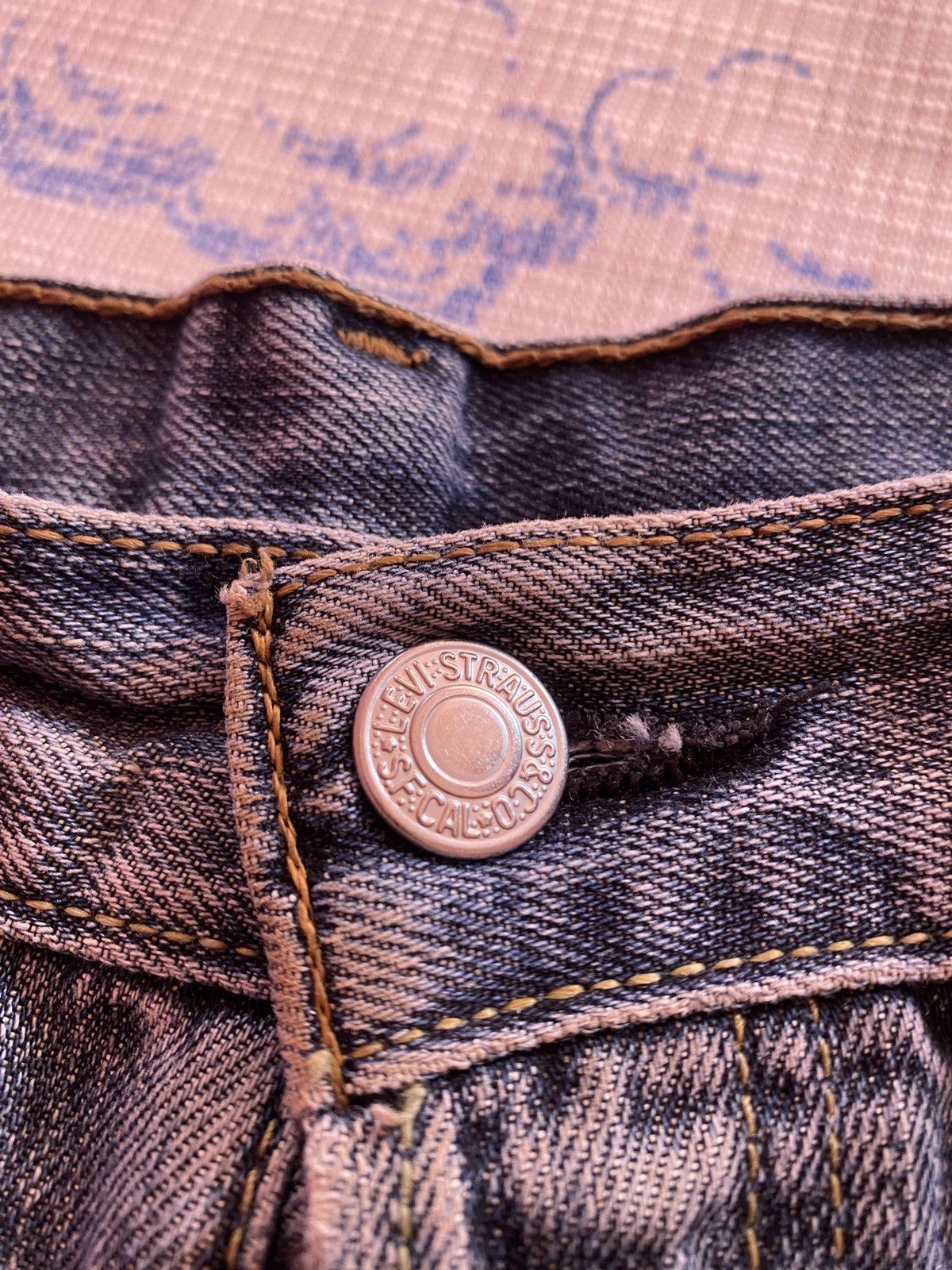 Levi's × Vintage Vintage Levi's 501 Size 34x32 273 Button Jeans 00s Size US 34 / EU 50 - 6 Thumbnail