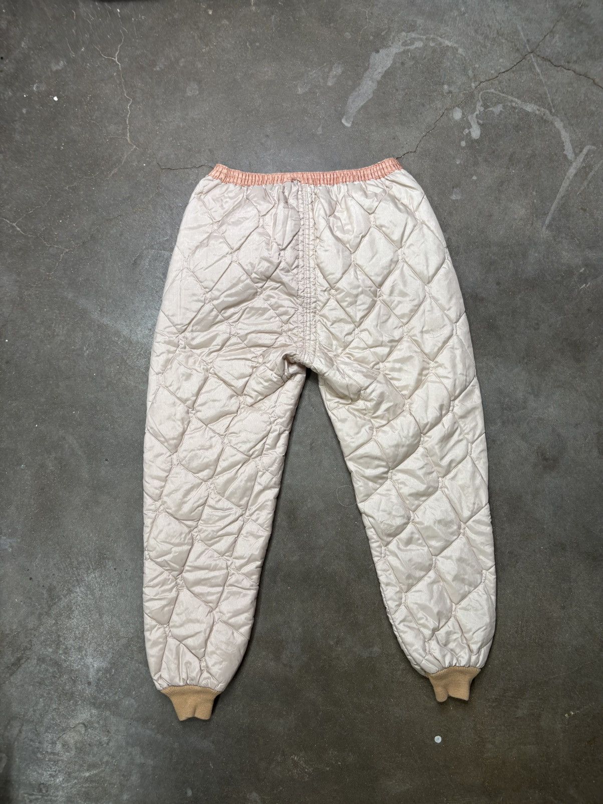 Other Vintage 1970s Beige Quilted Puffer Liner Gorpcore Set Size US L / EU 52-54 / 3 - 3 Thumbnail