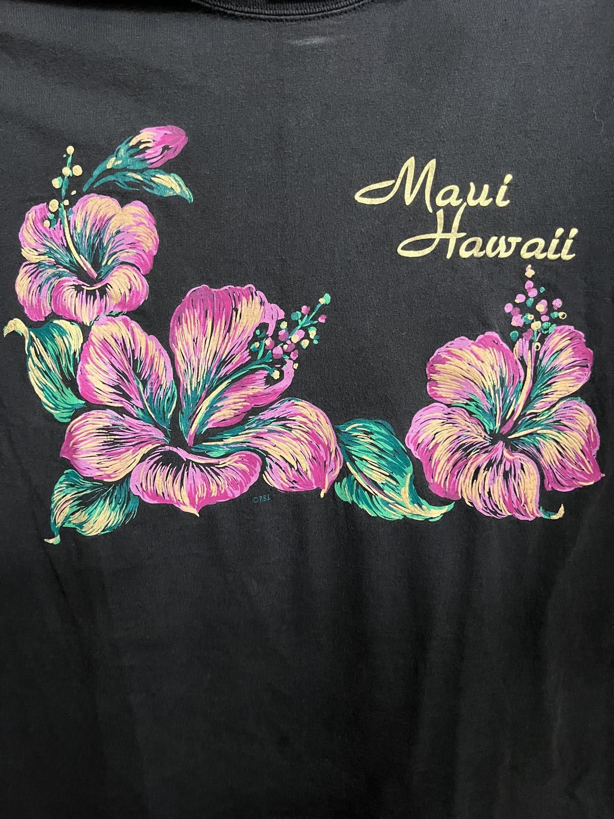 Hanes VTG Maui Hawaii T-shirt Pink Hibiscus Womens Tee - M Size M / US 6-8 / IT 42-44 - 3 Thumbnail