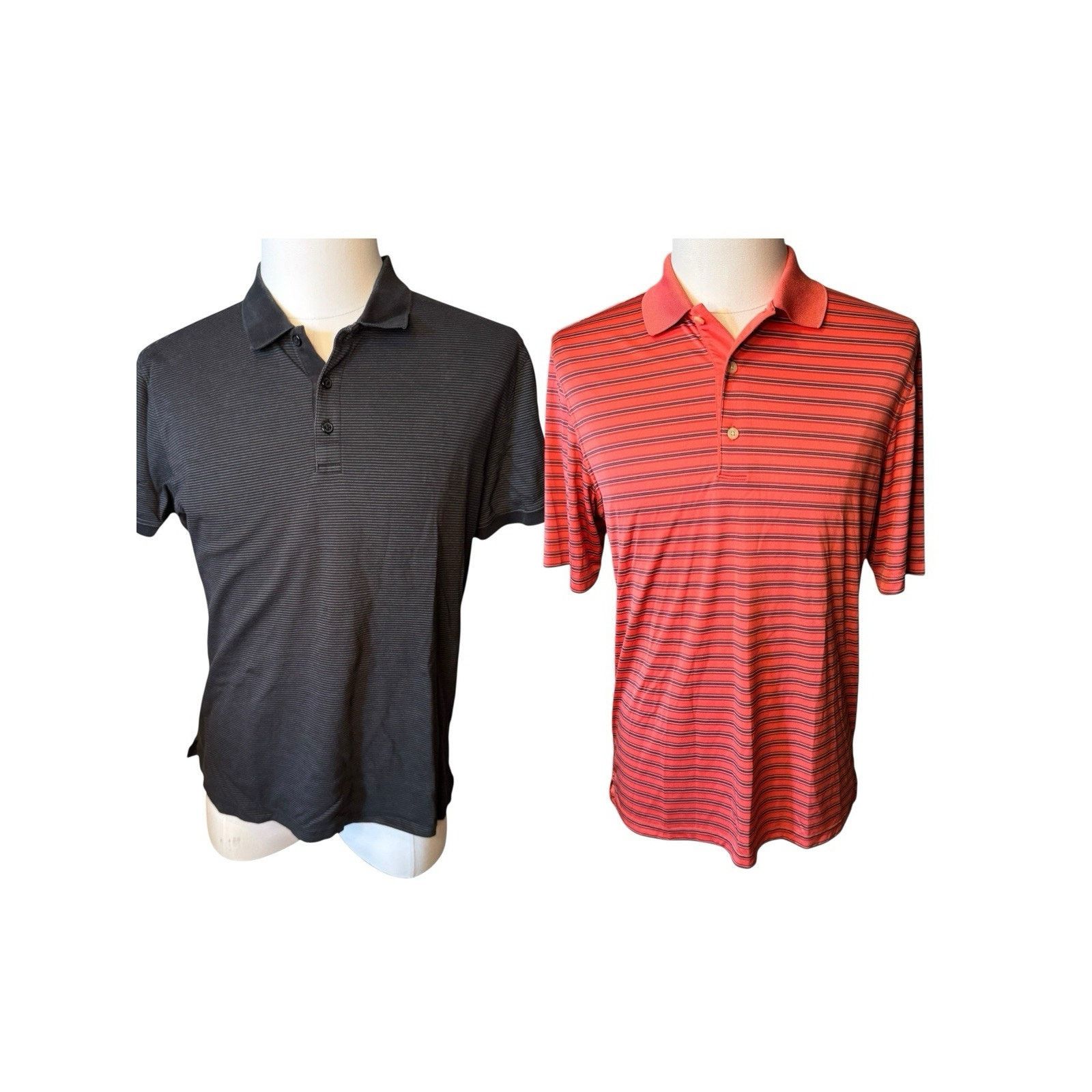 Greg Norman Two Golf Polo Shirts Black Orange Greg Norman Calvin Klein Size US L / EU 52-54 / 3 - 1 Thumbnail