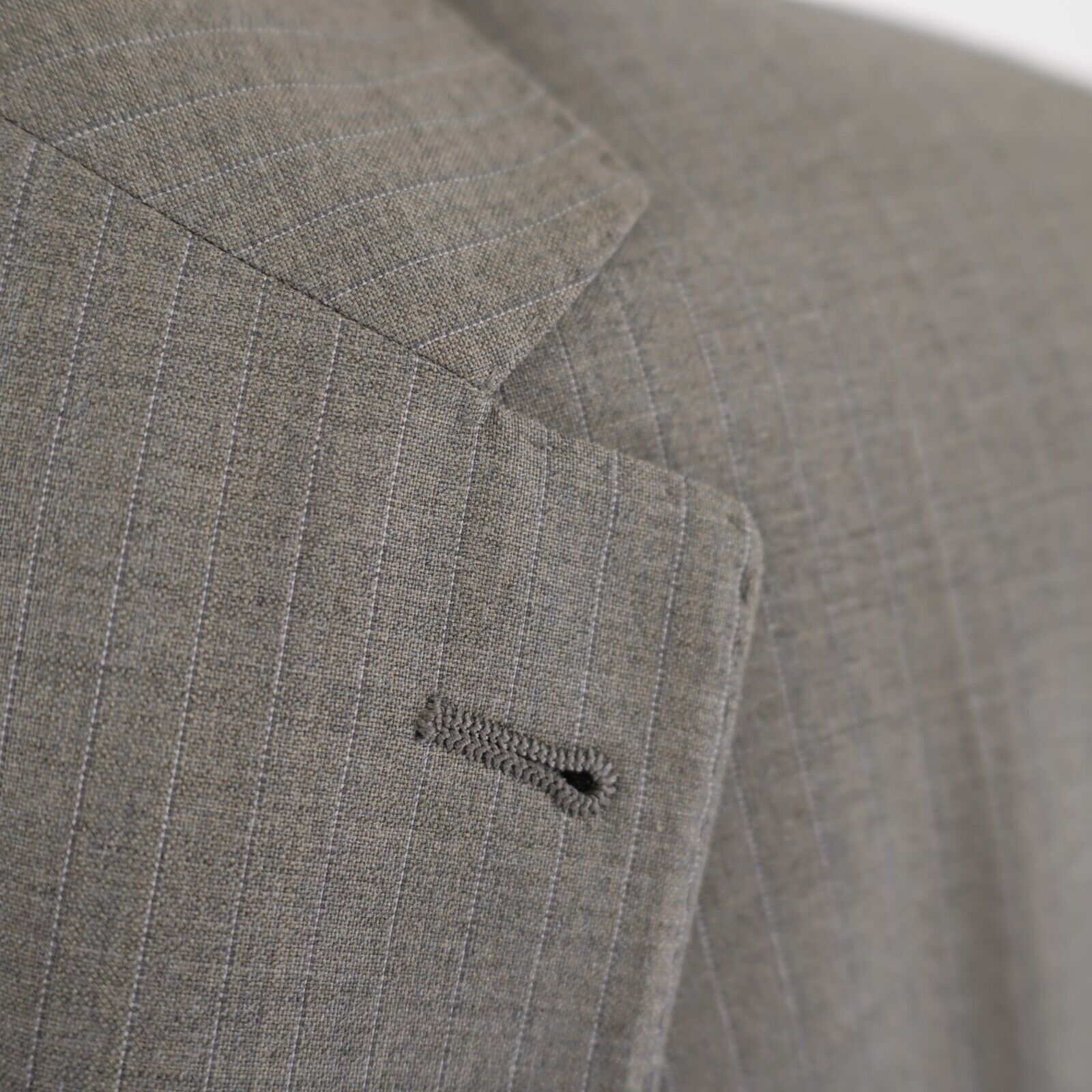 Jos. A. Bank Joseph Jos A Bank Wool Gray W/ Purple Striped Suit Jacket 38 Size 38R - 2 Thumbnail