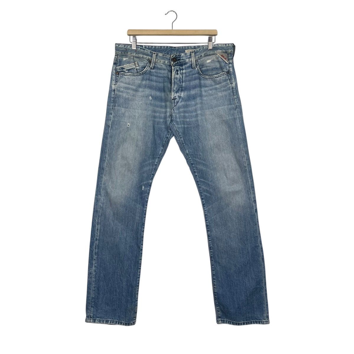 Replay Replay Distressed Zipper Fly Jeans W 36 Size US 36 / EU 52 - 1 Thumbnail