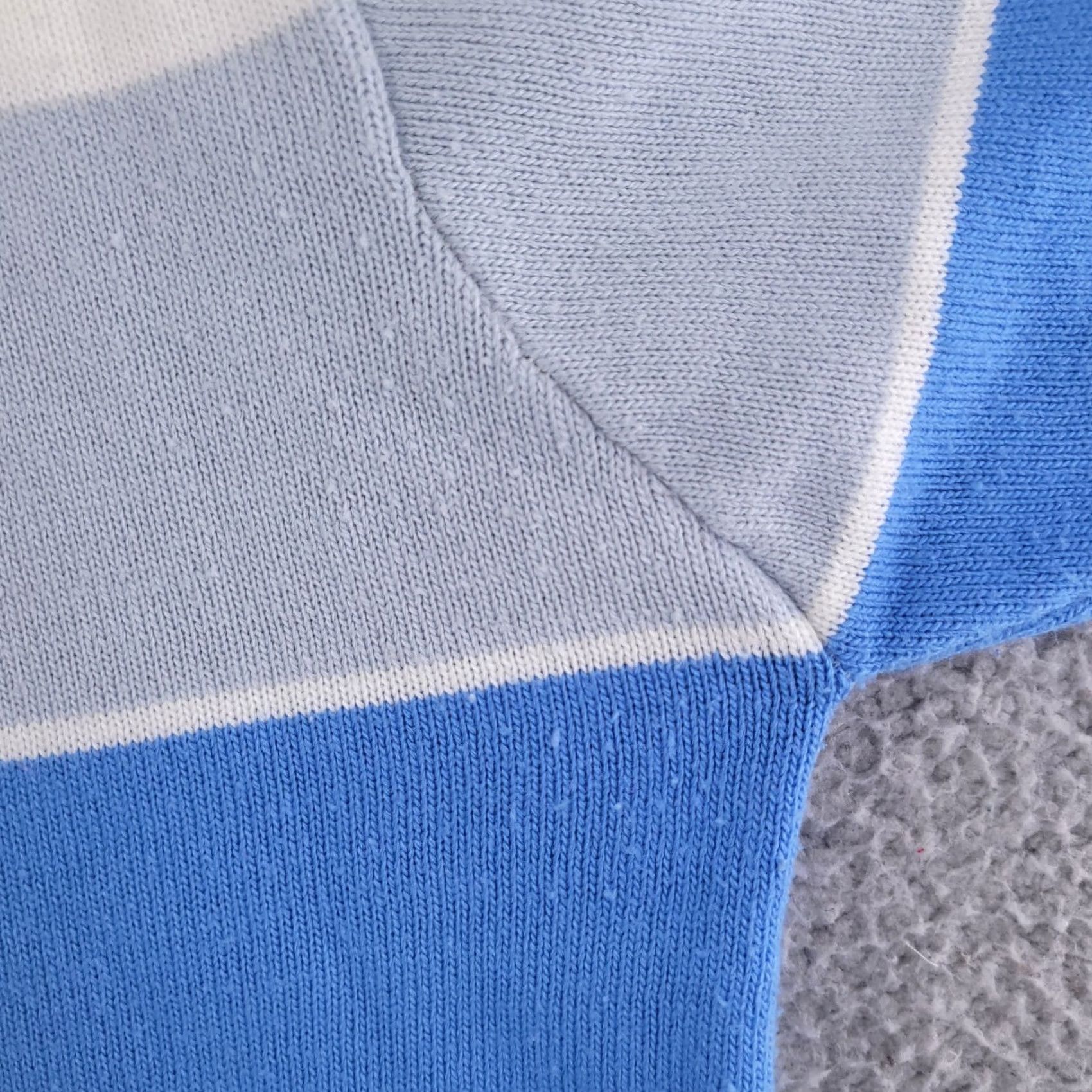 Southpole VINTAGE Southpole Sweater Mens 2XL Striped Short Sleeve Knit Retro Pullover Blue 90s Mens Size US XXL / EU 58 / 5 - 4 Thumbnail