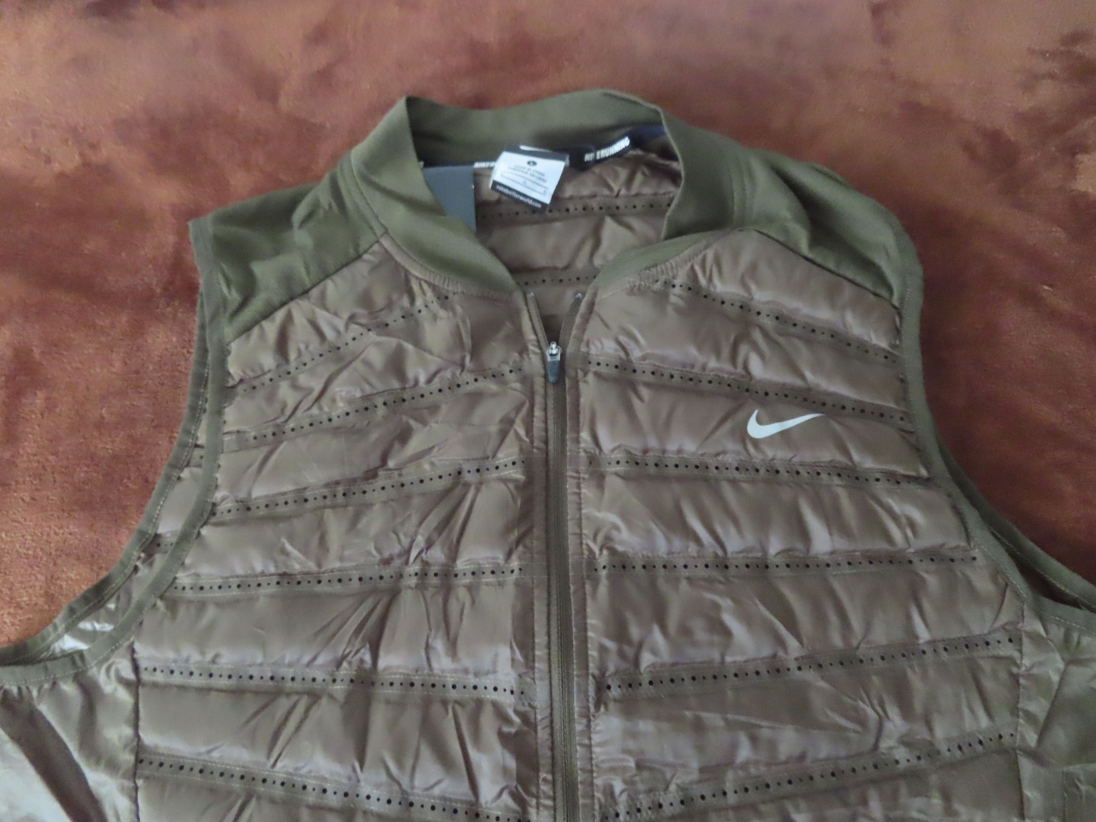 Designer × Nike NIKE AEROLOFT 800 DOWN MENS RUNNING VEST green Size US L / EU 52-54 / 3 - 3 Thumbnail