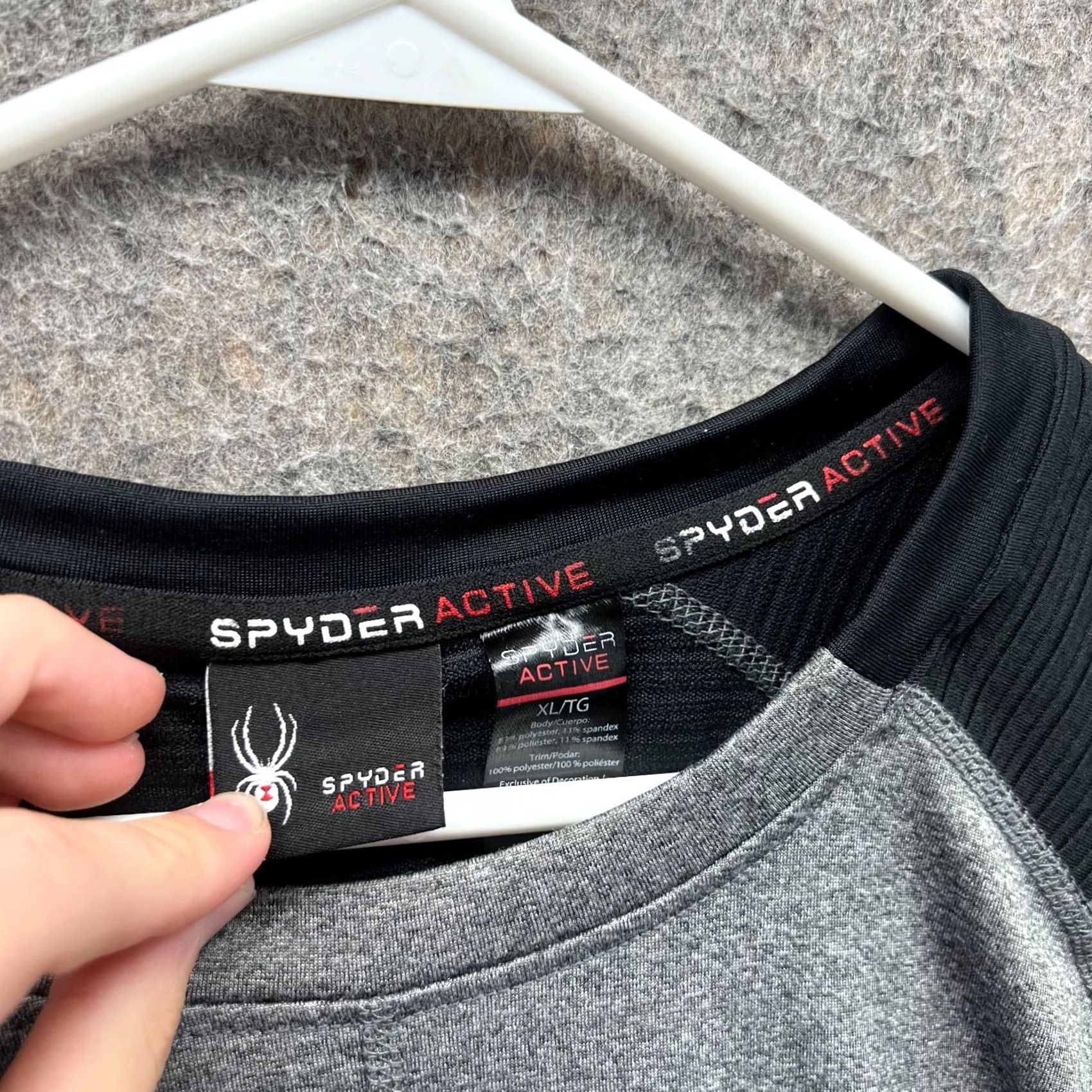 Spyder VINTAGE Spyder Sweatshirt Men XL Gray Crewneck Pullover Active Midweight Sweatshirt Logo All Seasons Fall Winter Spring Summer Mens Size US XL / EU 56 / 4 - 6 Thumbnail