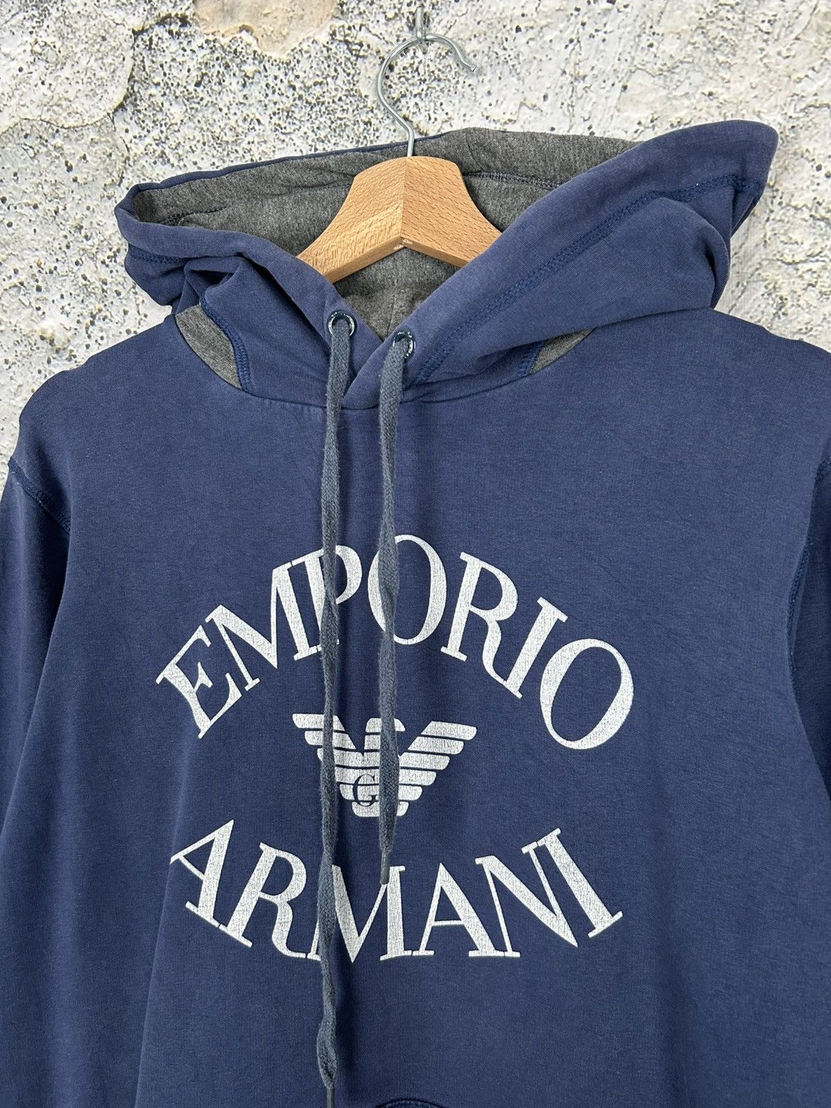 Emporio Armani Vintage Emporio Armani 90s Hoodie Designer Streetwear Italy Size US M / EU 48-50 / 2 - 3 Thumbnail