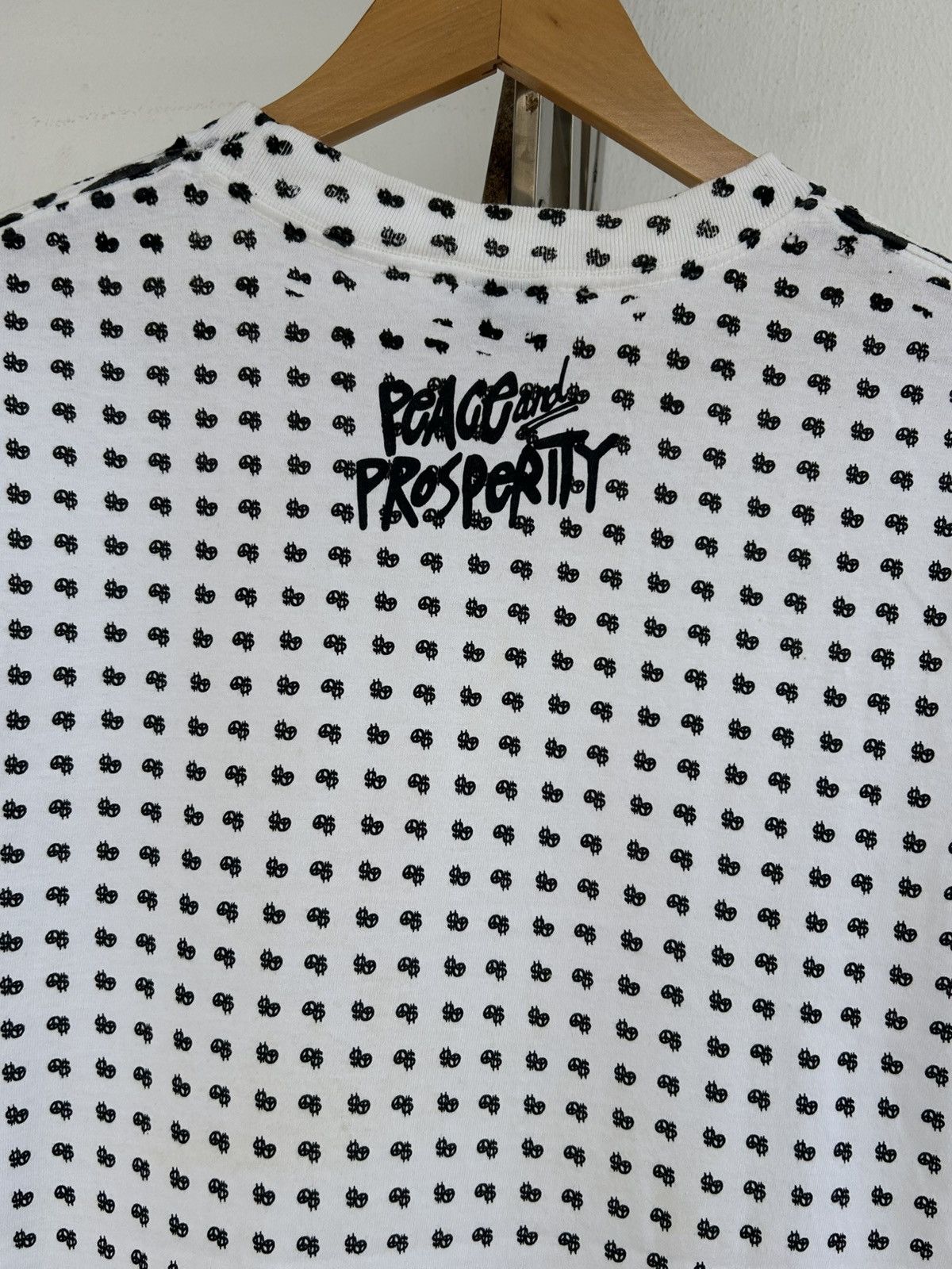 Streetwear × Stussy STUSSY PEACE AND PROSPERITY TEE-BLACK | Grailed
