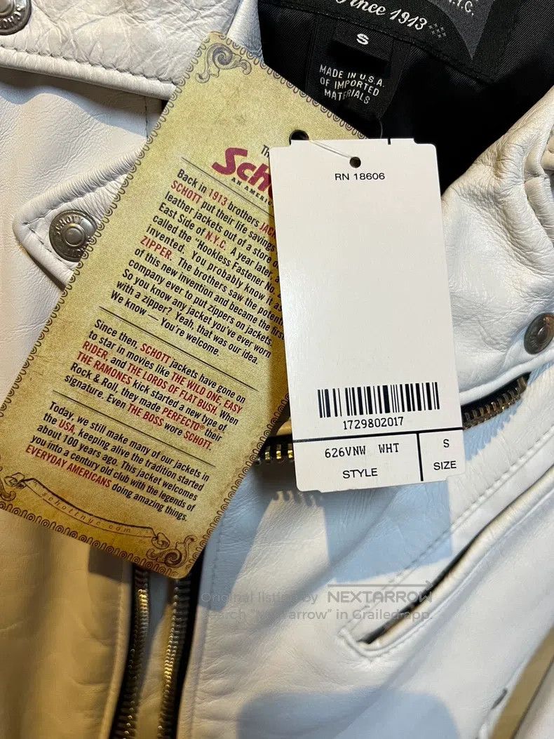 Schott Schott NYC Women's 626VN Motorcycle Jacket Size S / US 4 / IT 40 - 7 Thumbnail
