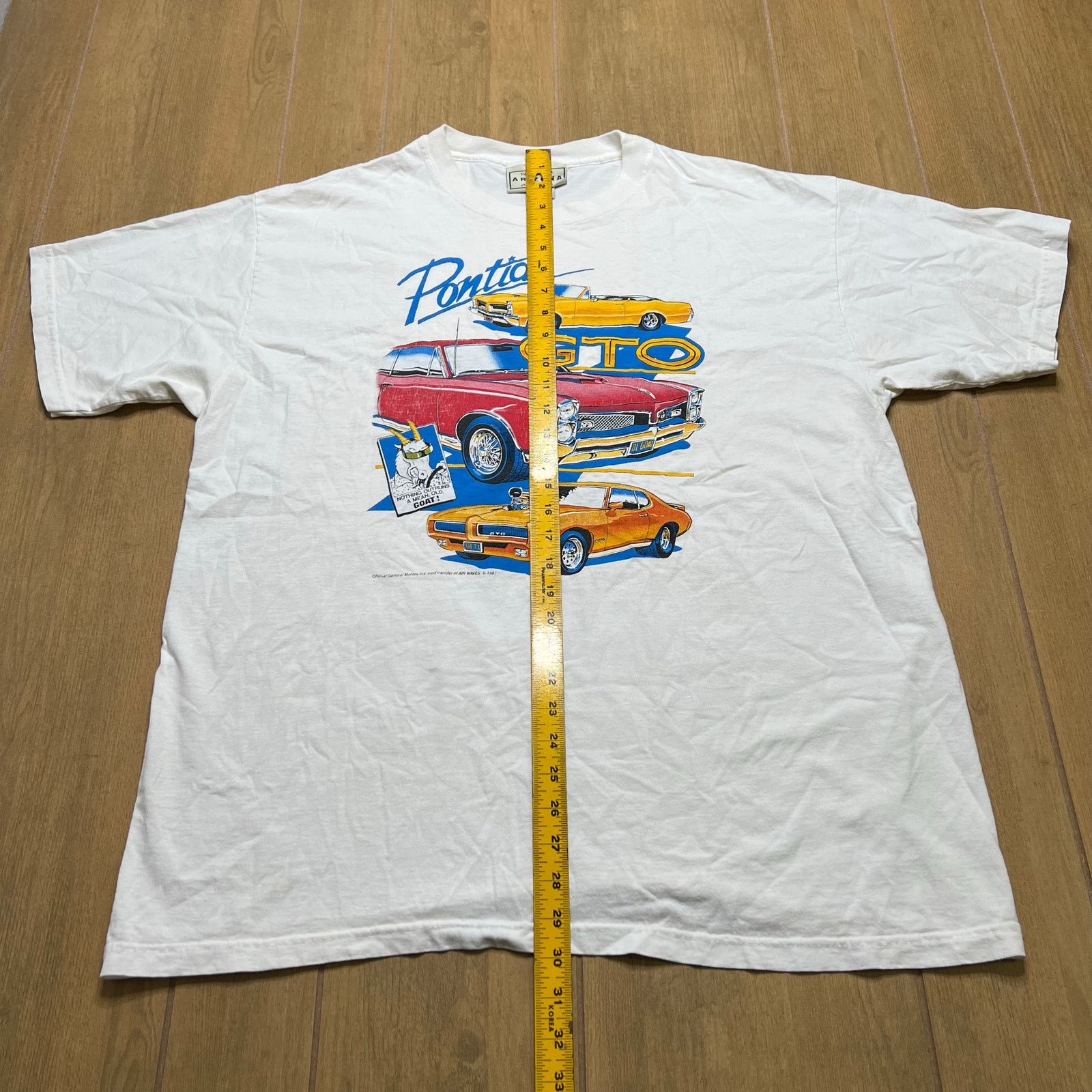 Vintage Vintage Pontiac GTO Shirt Men XL Gray 80s 1987 Racing Y2K Size US XL / EU 56 / 4 - 6 Thumbnail