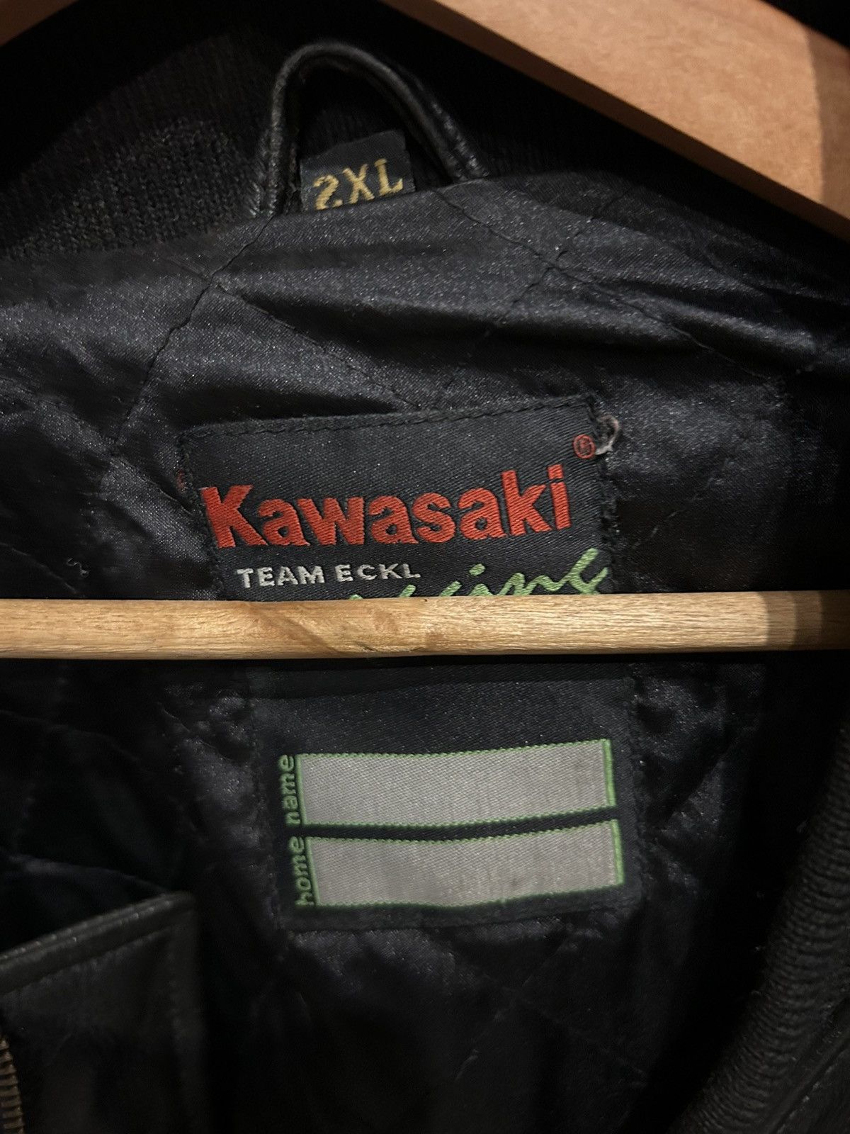 Vintage Vintage jacket leather kawasaki Size US L / EU 52-54 / 3 - 2 Thumbnail