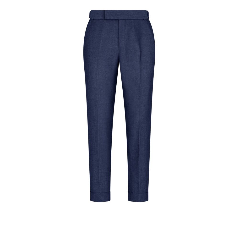 Tom Ford o1loc1c0226 PLSS01 Pure Silk Formal Pant in Blue Size US 30 / EU 46 - 1 Preview