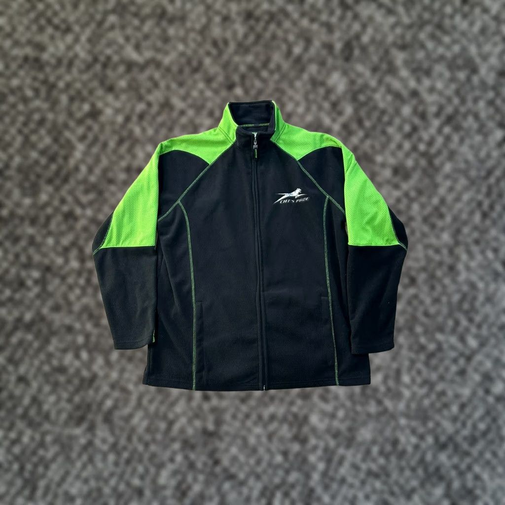 Vintage VINTAGE Arctic Cat Full Zip Bomber Jacket Black L Men Pine Neon Green Cat Theme Size US L / EU 52-54 / 3 - 1 Thumbnail