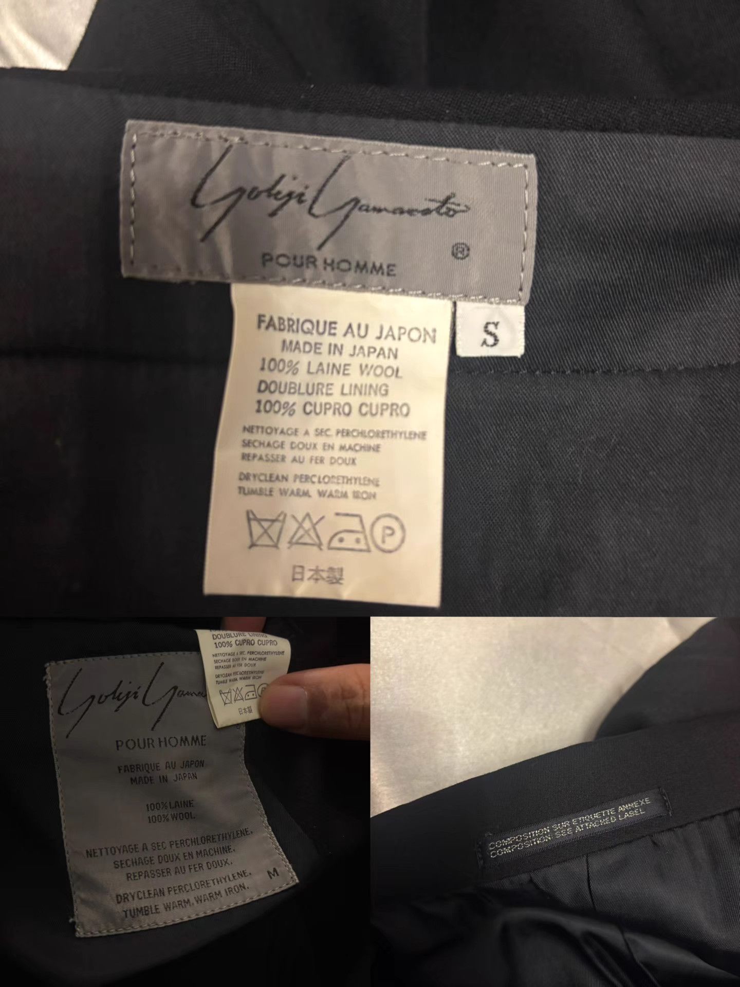Yohji Yamamoto Yohji Yamamoto Pour Homme Black Suit Set K11 Size US S / EU 44-46 / 1 - 9 Thumbnail