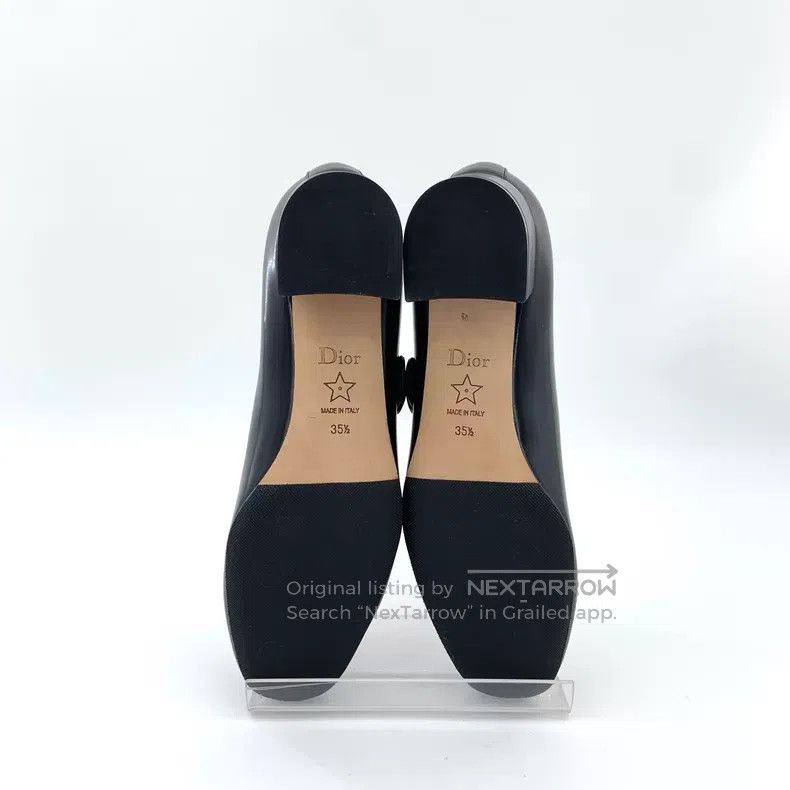 Dior Dior Black leather round toe buckle thick heel Mary Jane s Size US 5 / IT 35 - 5 Thumbnail