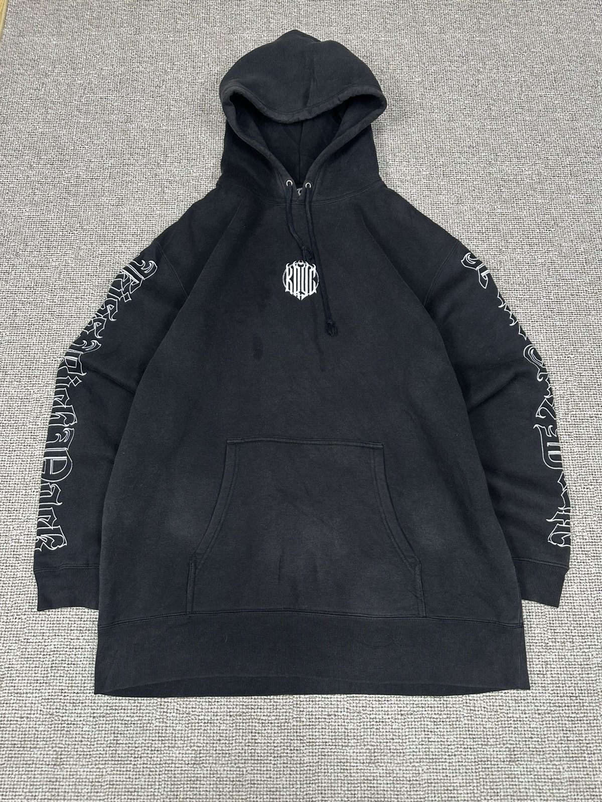 14th Addiction Kryclothing Tokyo Darkside Long Sun Faded Hoodie Z302 Size US XL / EU 56 / 4 - 3 Thumbnail